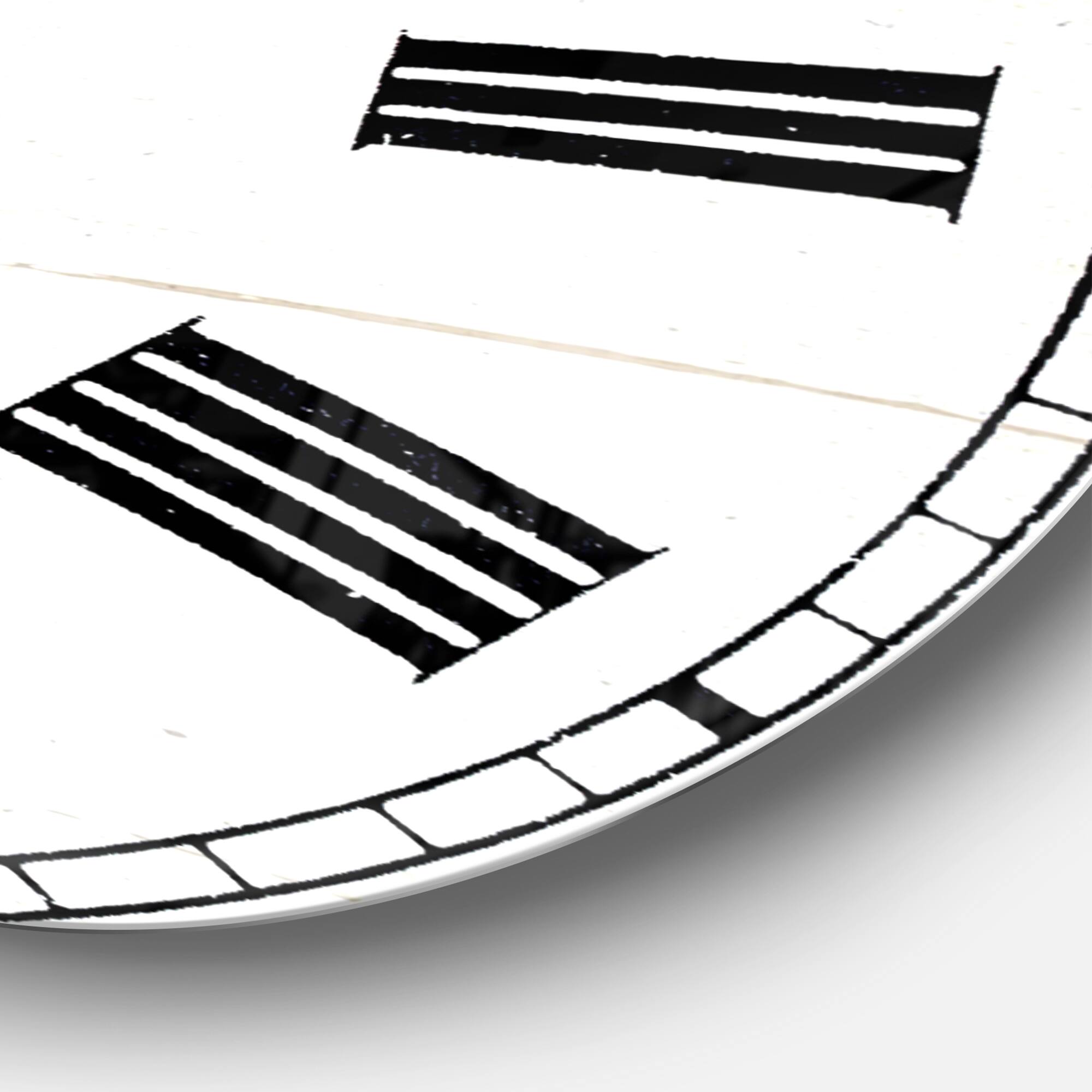 Designart 'Cow Portrait Country Life Farmhouse Wall Clock