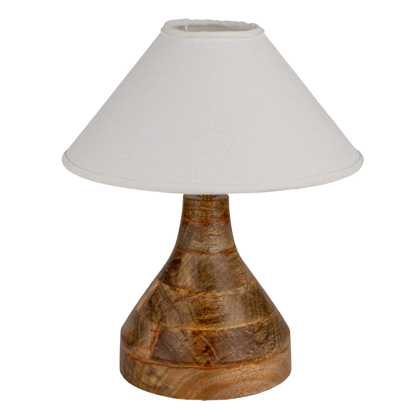 Hello Honey® 15.75" Natural Artisanal Aura Mango Wood Table Lamp