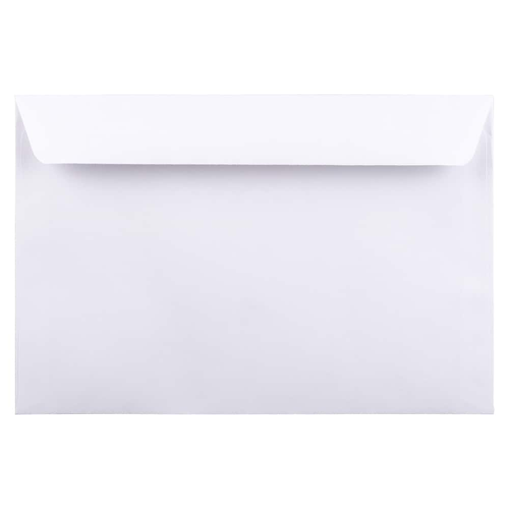 JAM Paper 6&#x22; x 9&#x22; White Booklet Commercial Envelopes