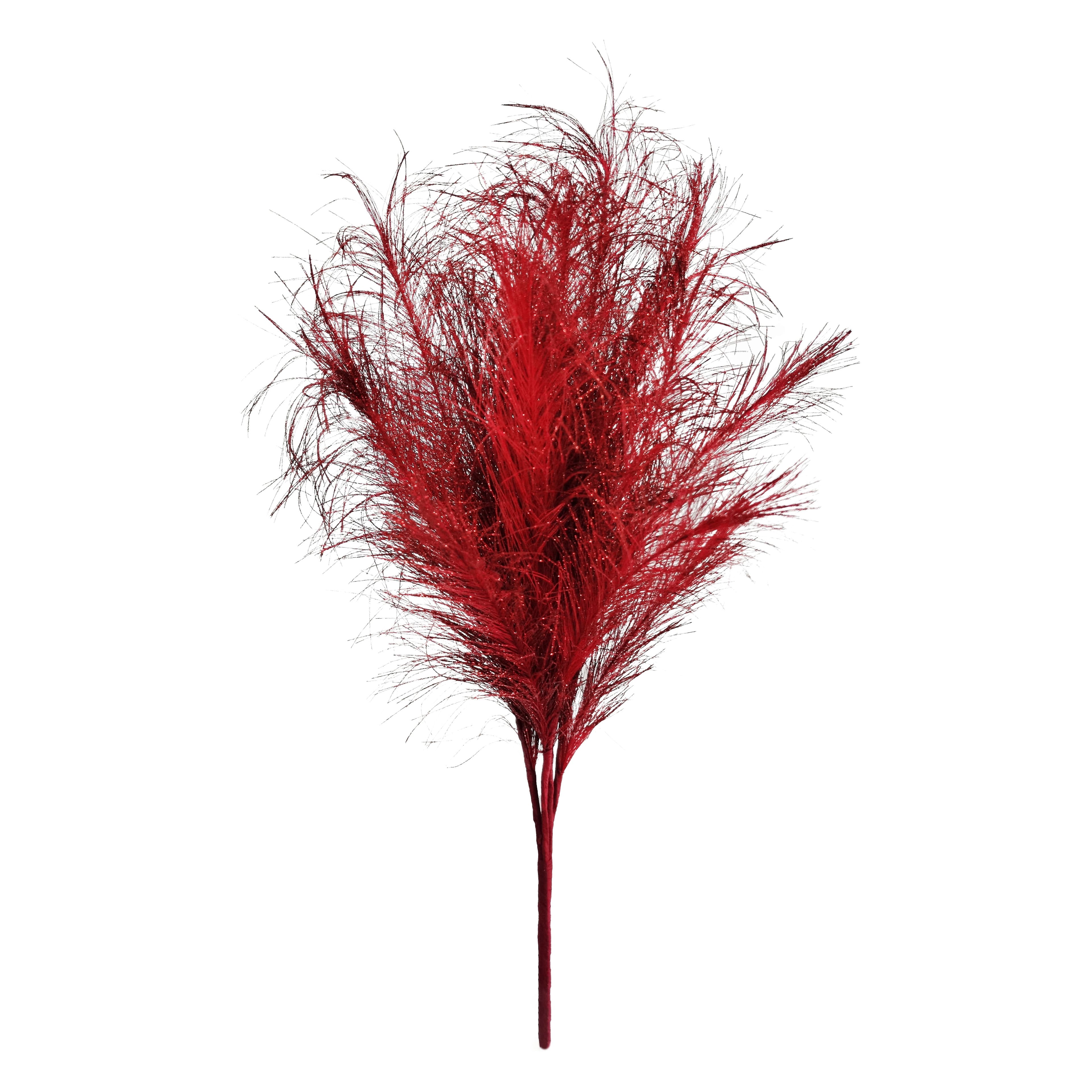 22&#x22; Red Glitter Pampas Grass Bush by Ashland&#xAE;