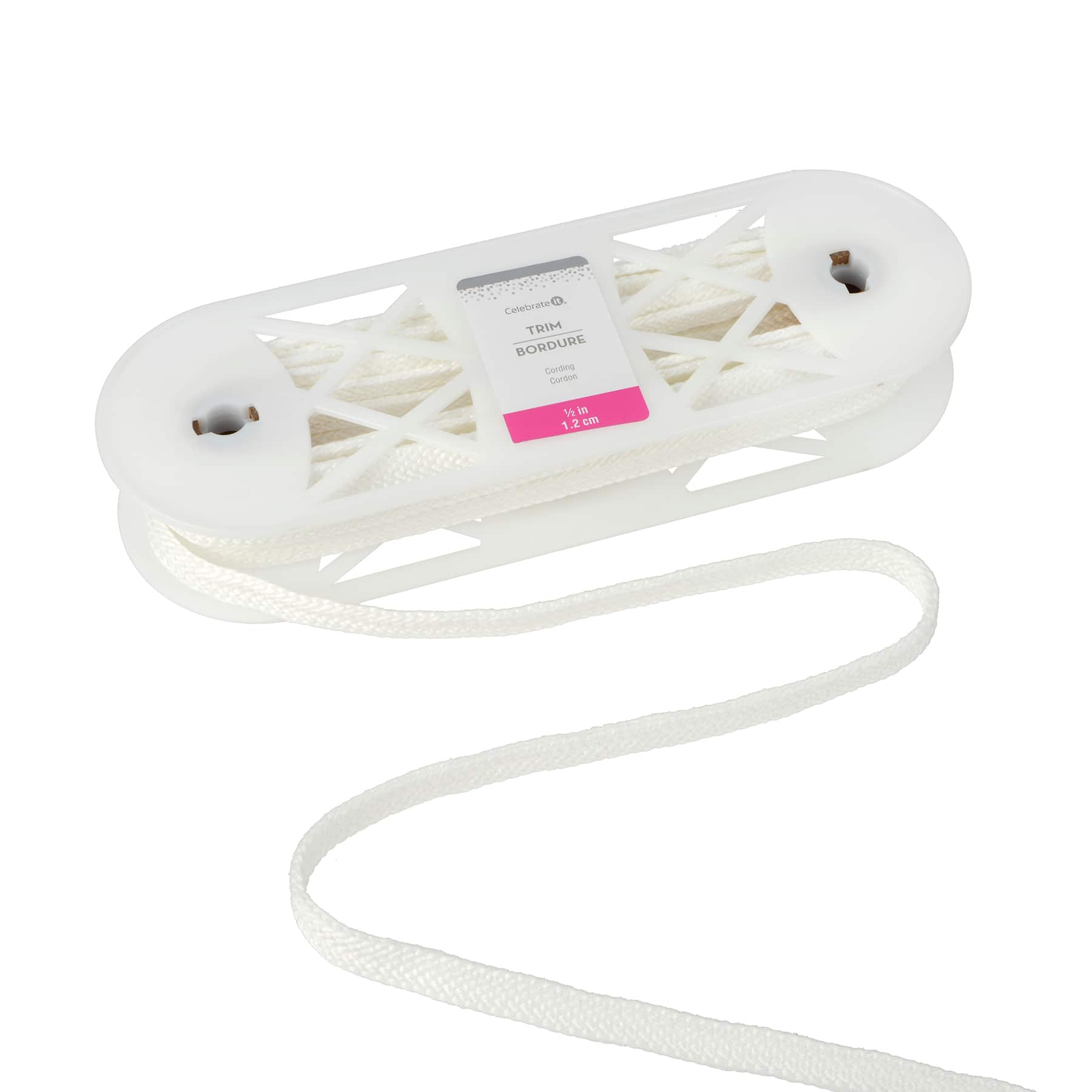 1/2&#x22; White Braid Trim by Celebrate It&#xAE;