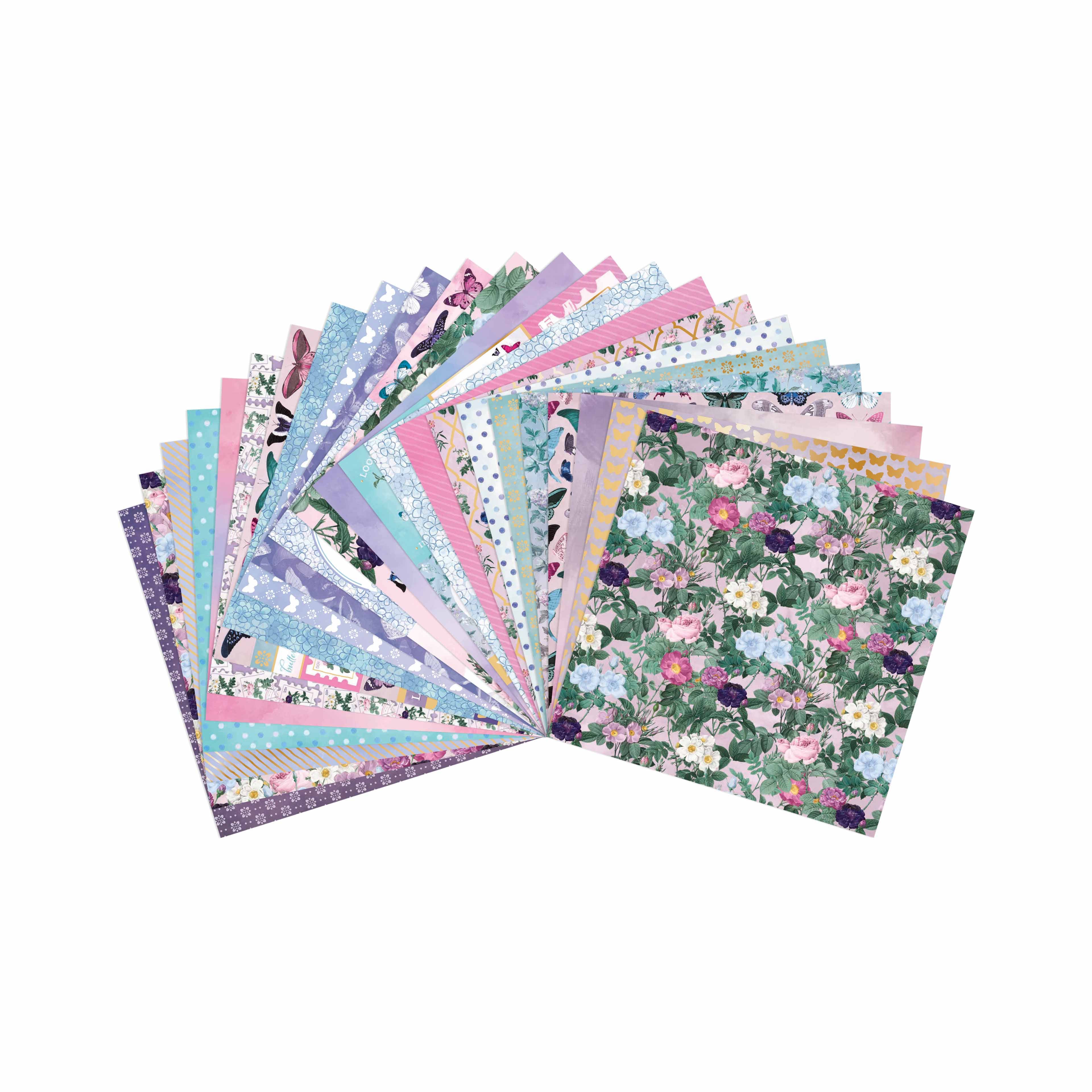 Craft Smith 12&#x22; x 12&#x22; Botanical Bliss Paper Pad, 48 Sheets