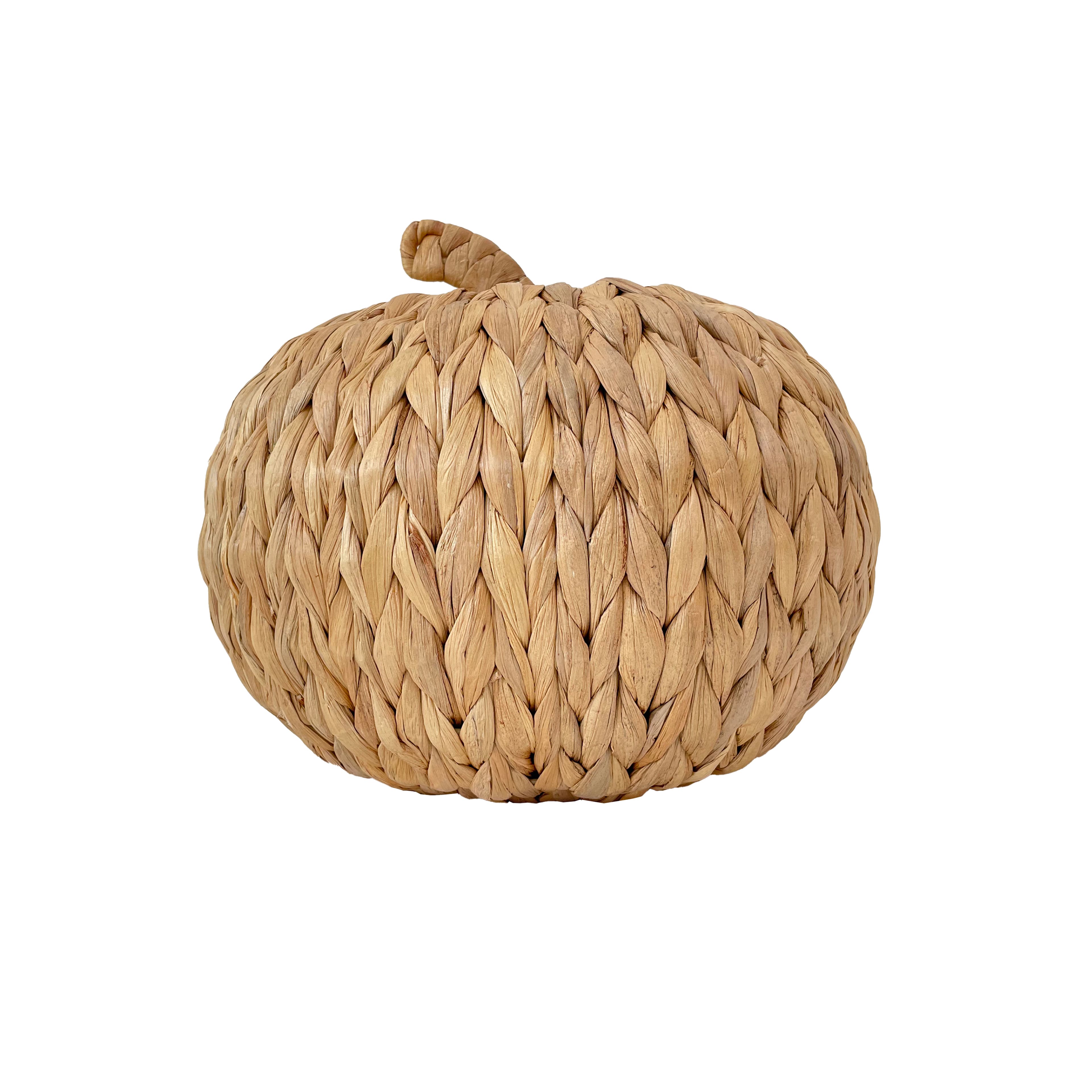 Natural Woven Water Hyacinth Pumpkin Tabletop Décor by Ashland