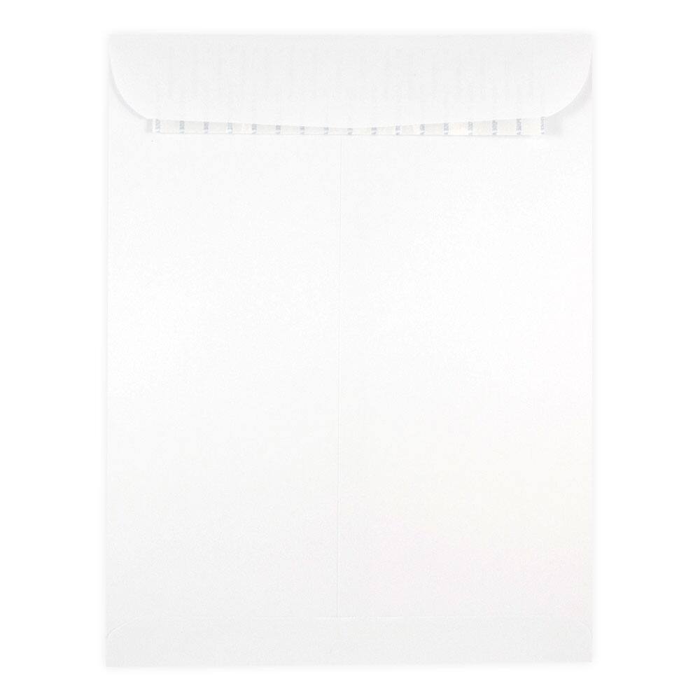 JAM Paper White Open End Catalog Envelopes with Peel &#x26; Seal Closure