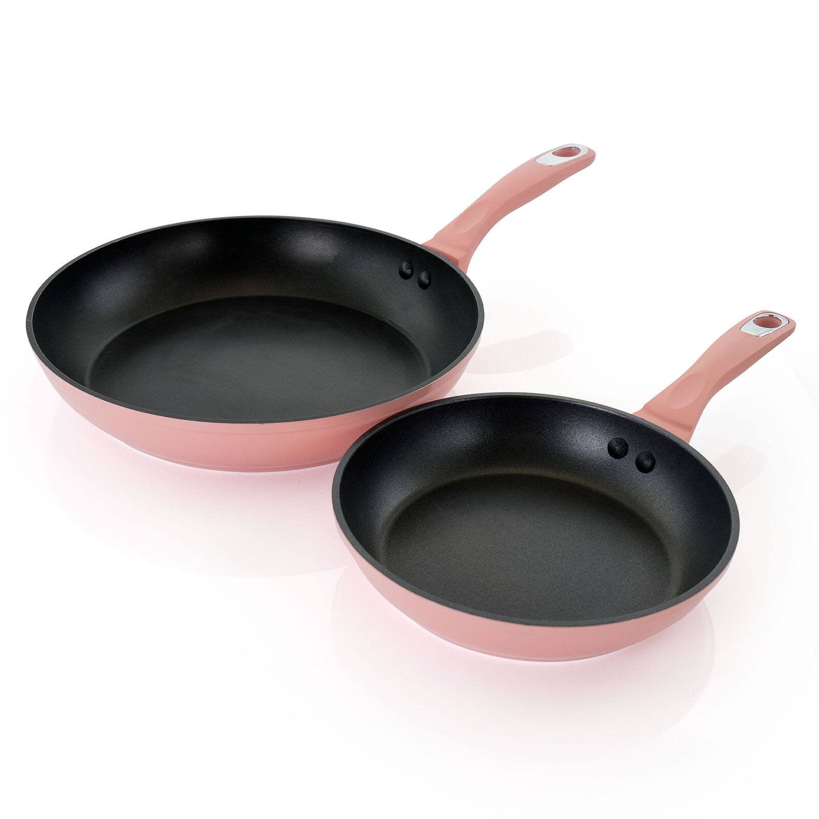 Oster Lynhurst 2-Piece Pink Aluminum Nonstick Frying Pan Set