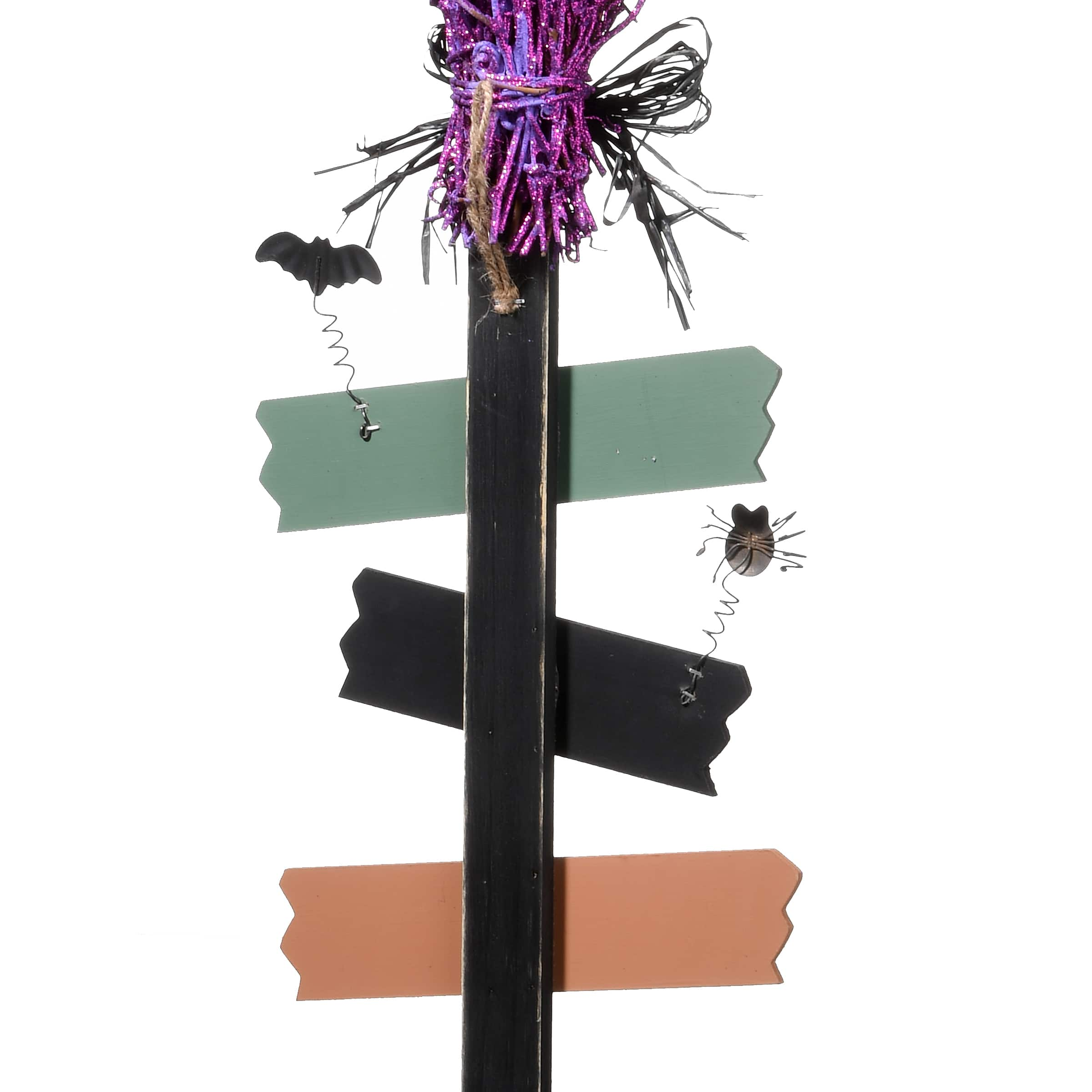 33&#x22; Witch&#x2019;s Broom Garden Stake