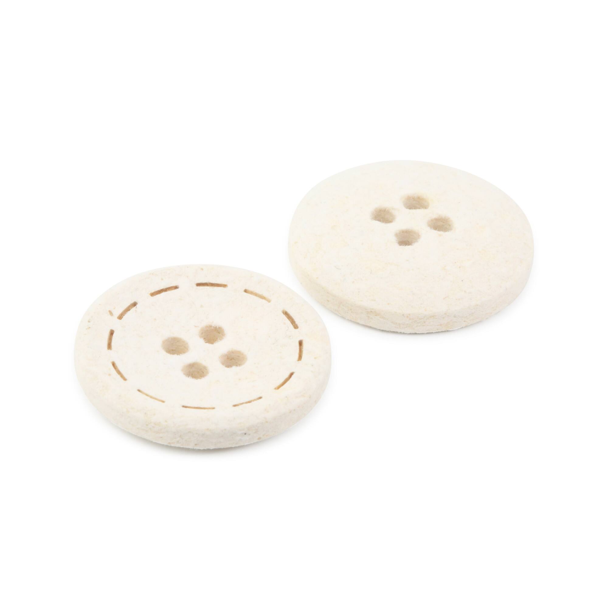 Dritz® 20mm Recycled Cotton Round Stitch Button, 9ct.