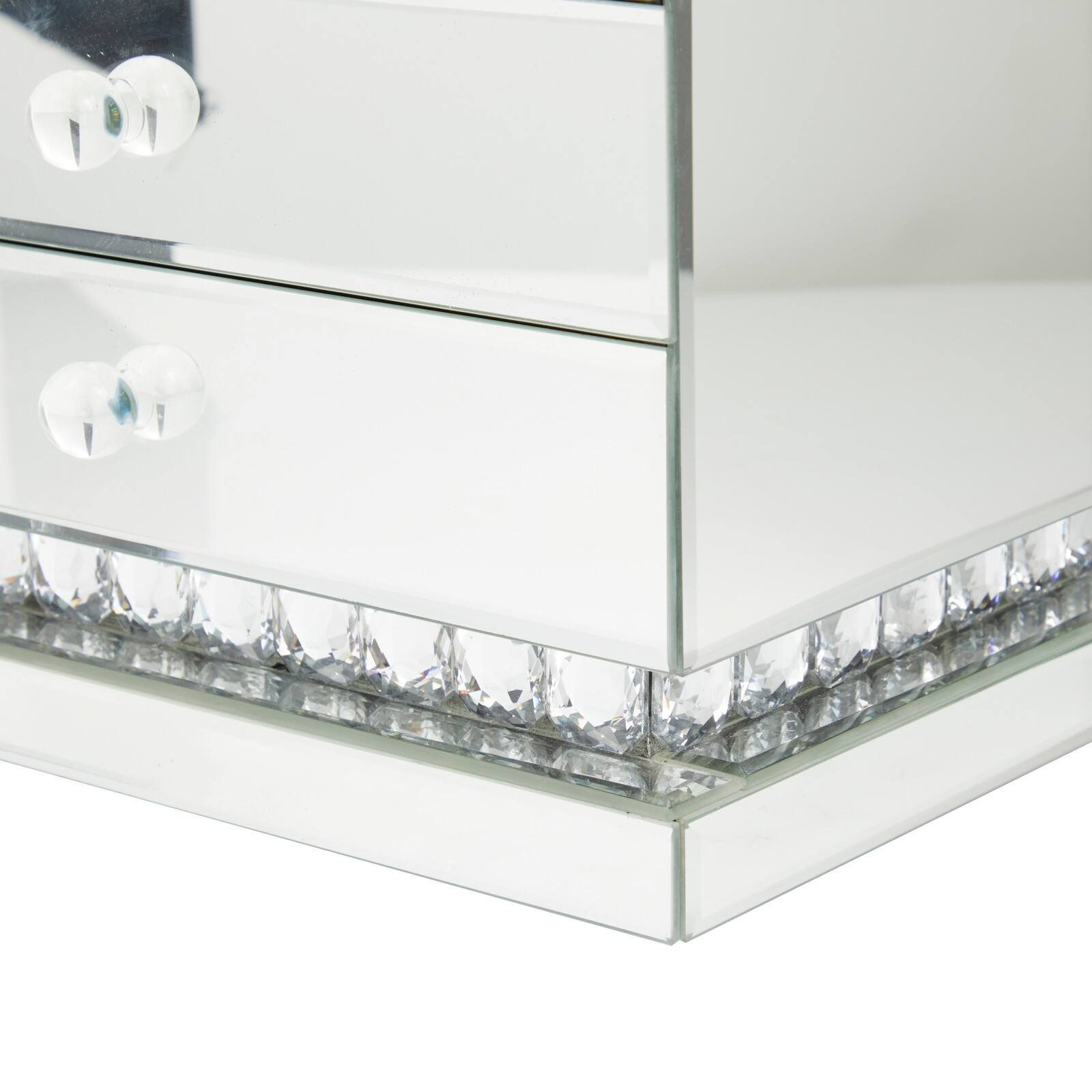Silver Glam Jewelry Box, 11&#x22; x 8&#x22; x 11&#x22;