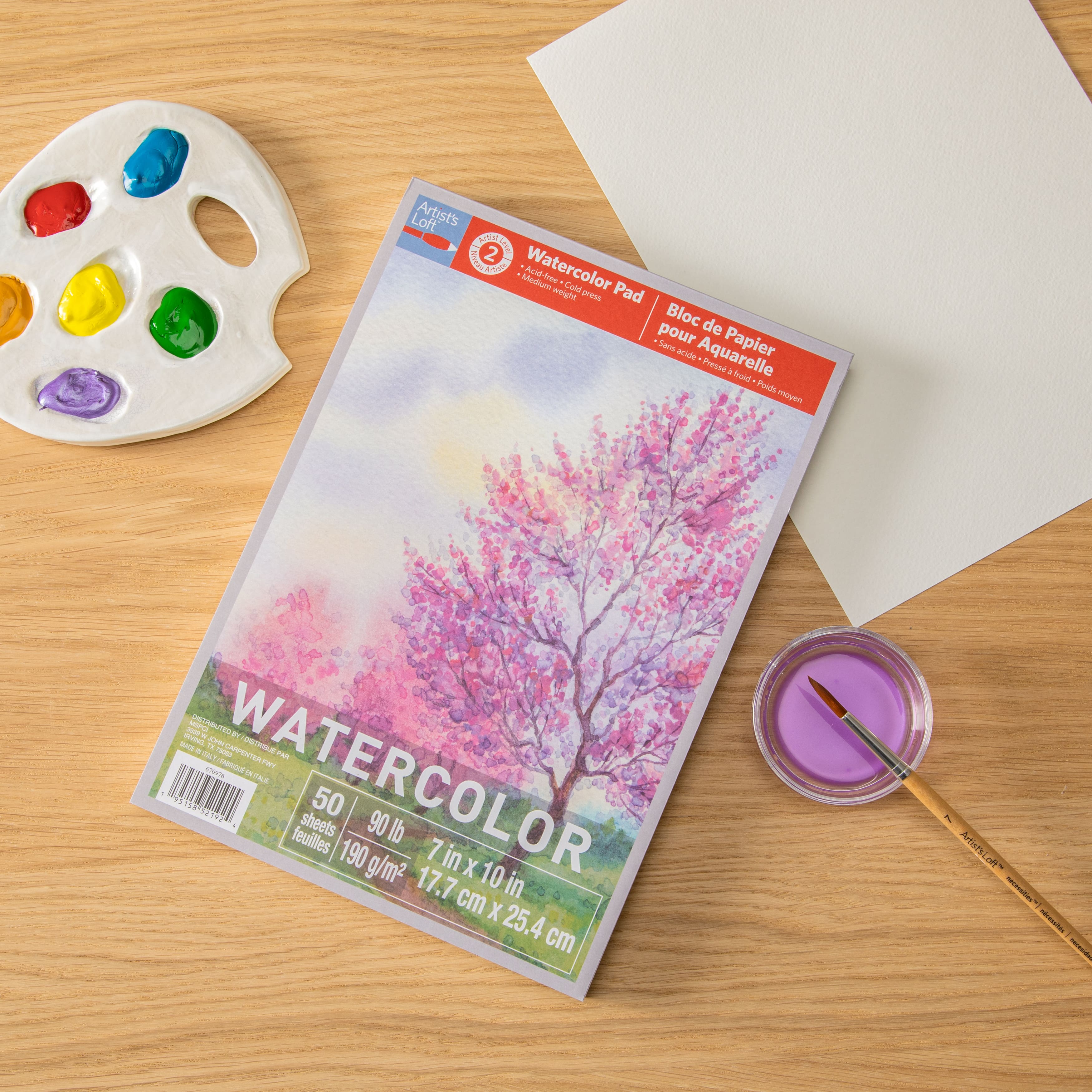 15 Pack: Watercolor Pad by Artist&#x27;s Loft&#x2122;, 7&#x22; x 10&#x22;