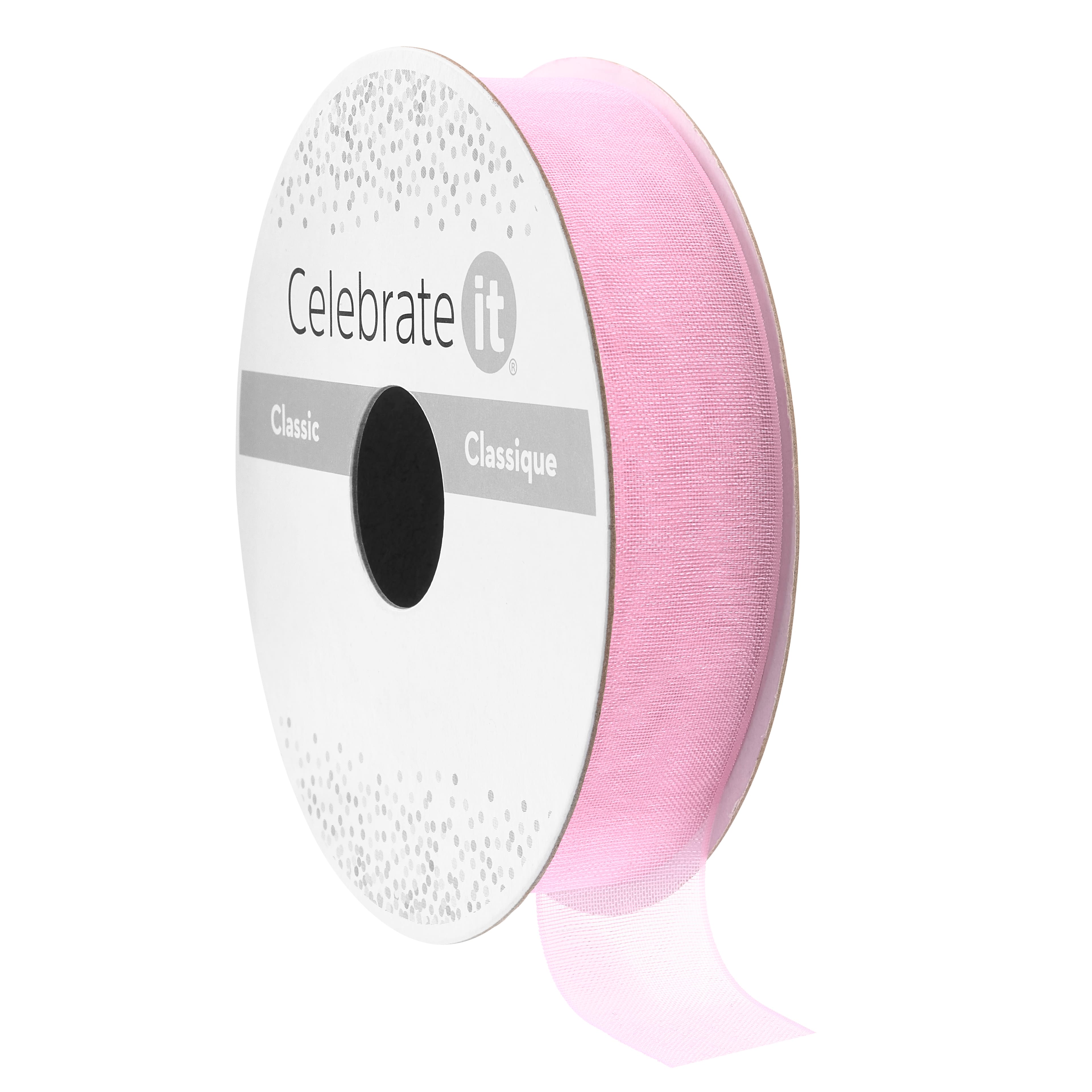 5/8" x 7yd. Light Pink Sheer Ribbon by Celebrate It™ Classic