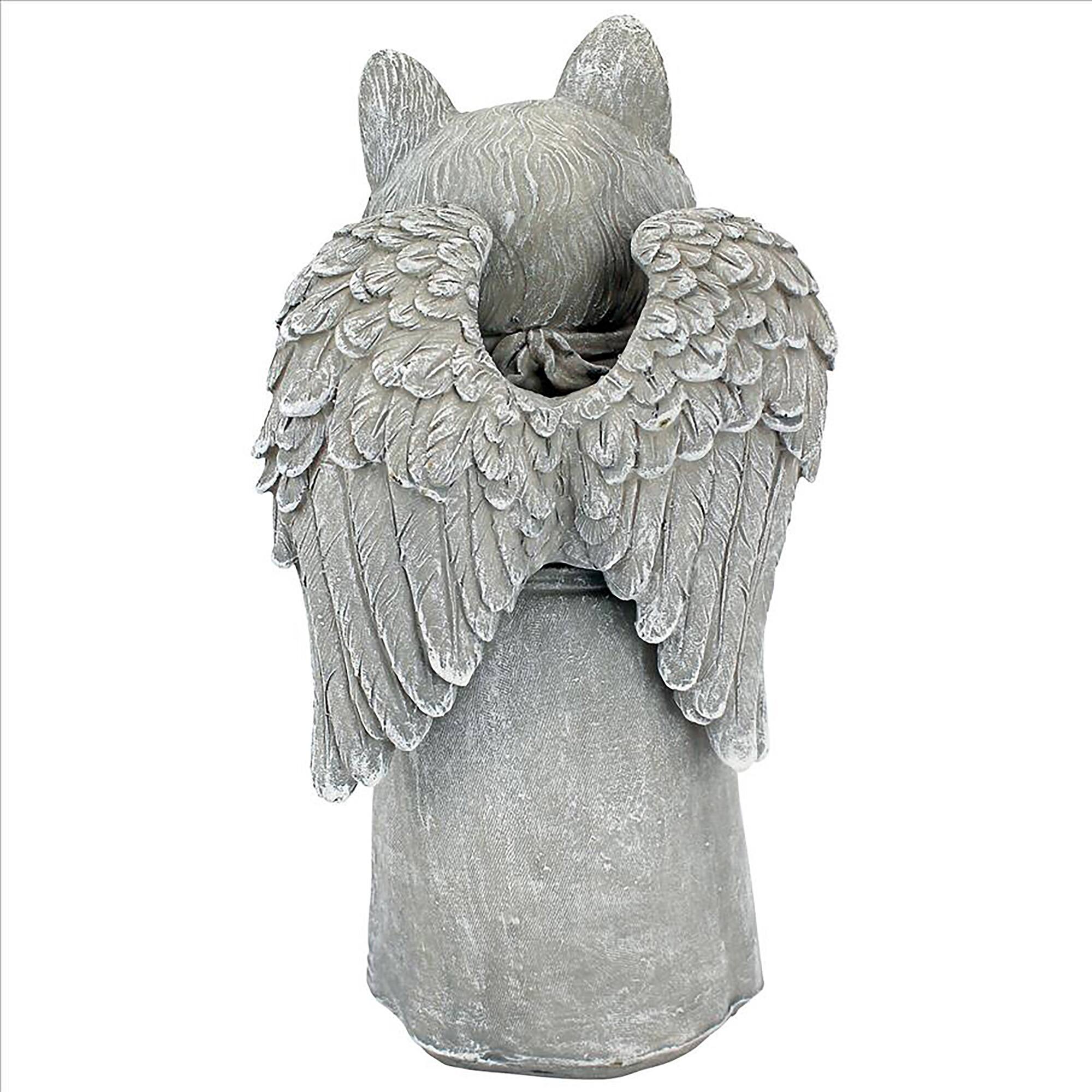 Design Toscano 10" Paw Prints on our Hearts Memorial Cat Statue