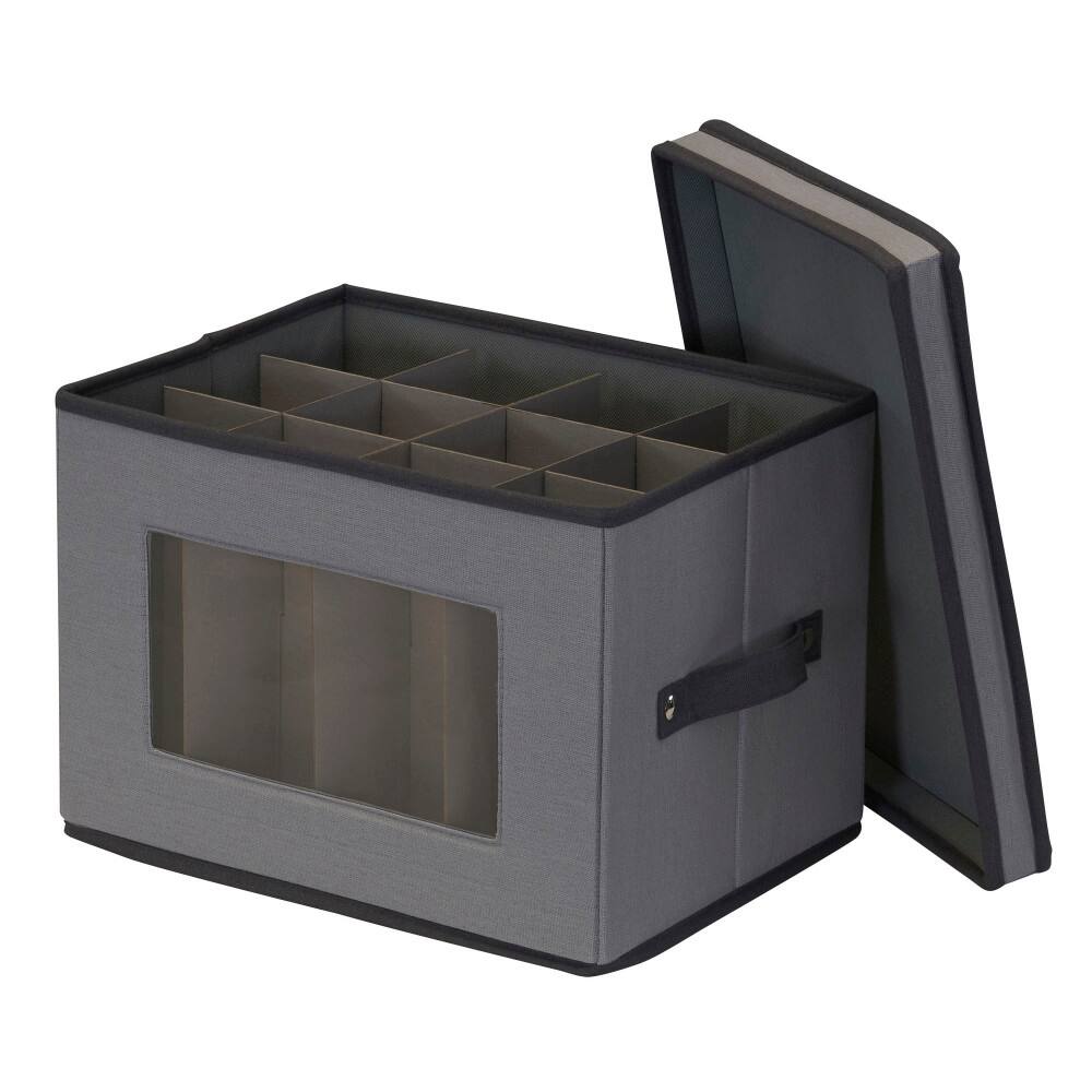 Household Essentials Champagne Glassware Storage Box