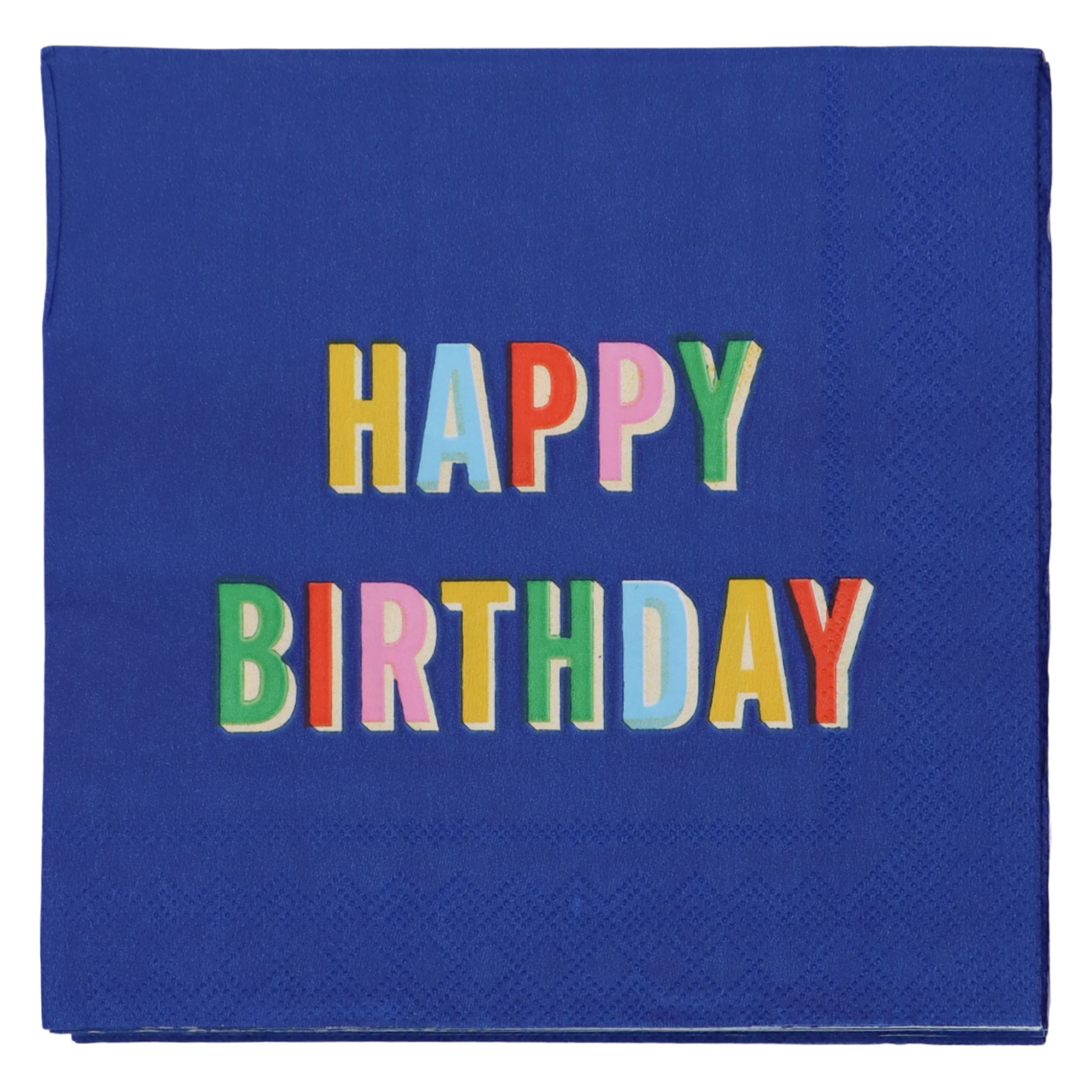 Blue Happy Birthday Lunch Napkins, 20ct. by Celebrate It&#x2122;