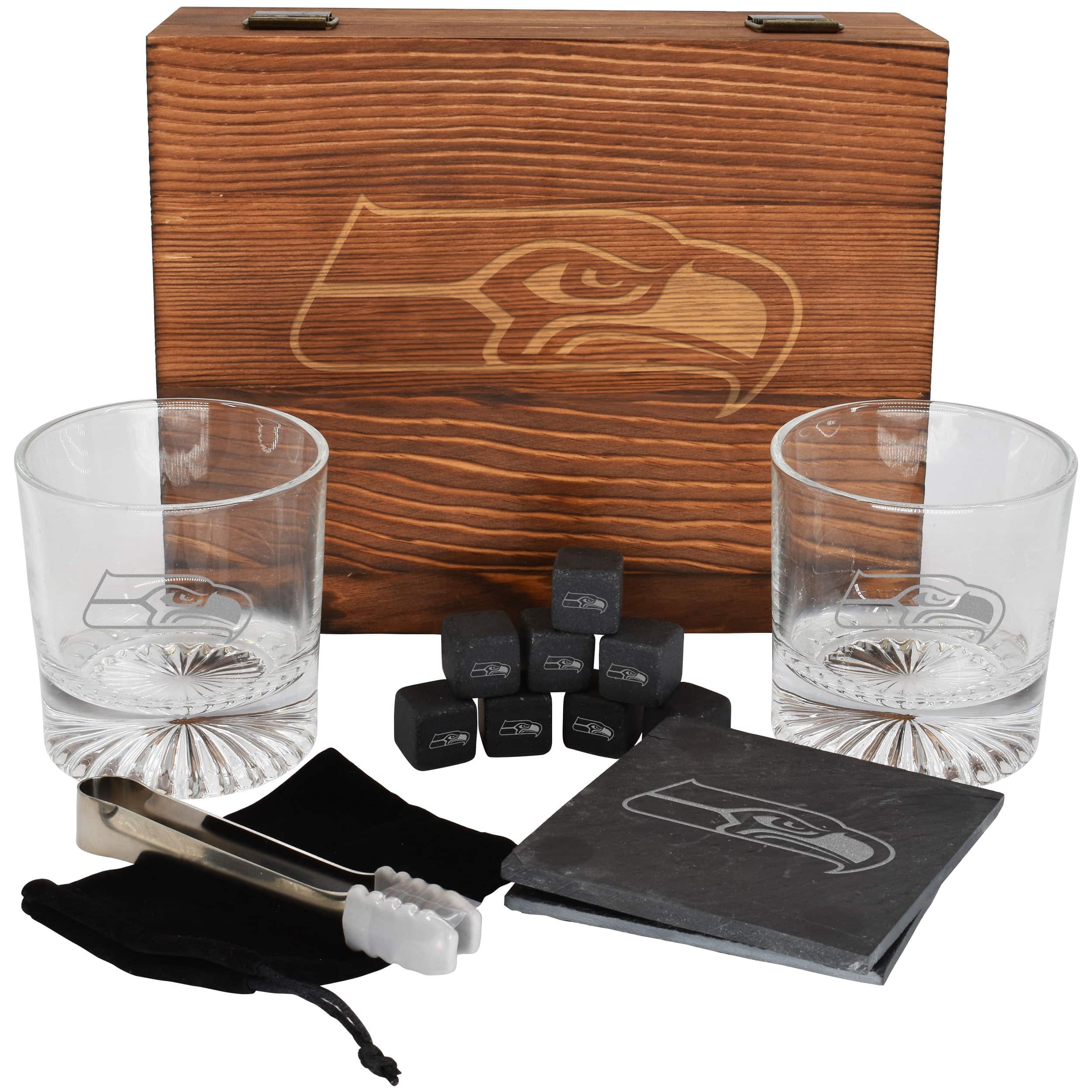 The Memory Company NFL Boxed Drinkware Set with Coasters