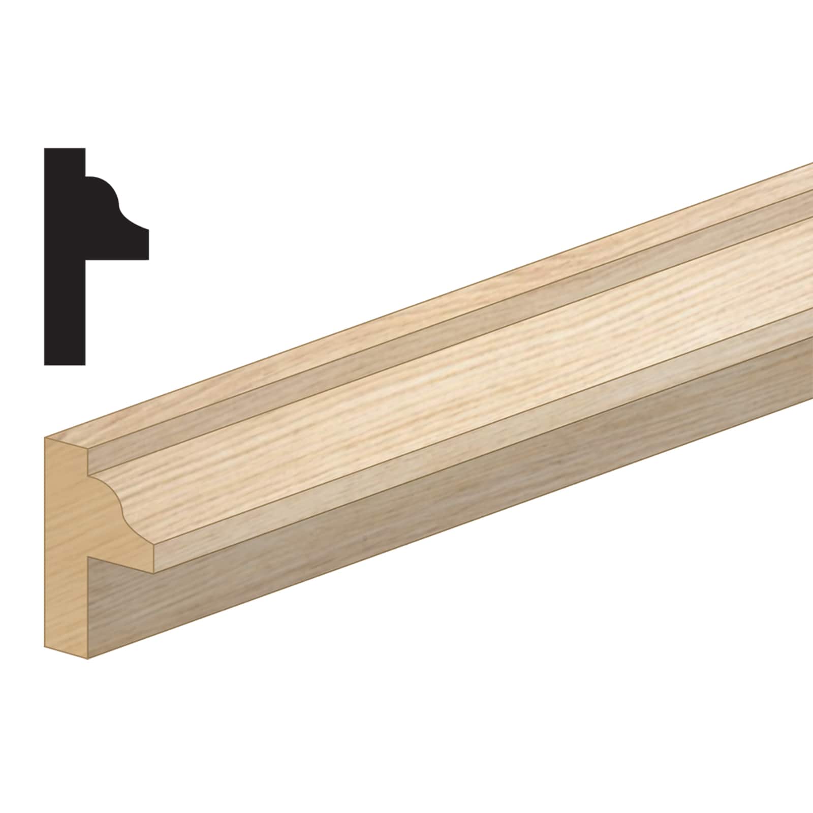 Houseworks® 1/8" x 1/4" x 18" Chair Rail Mouldings, 3ct.