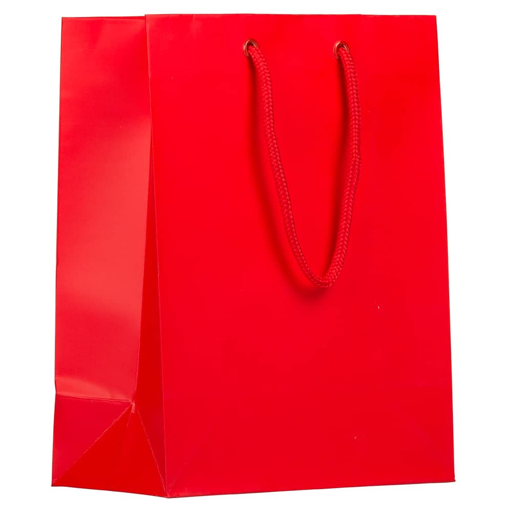 JAM Paper Medium Gift Bags with Rope Handles, 100ct.