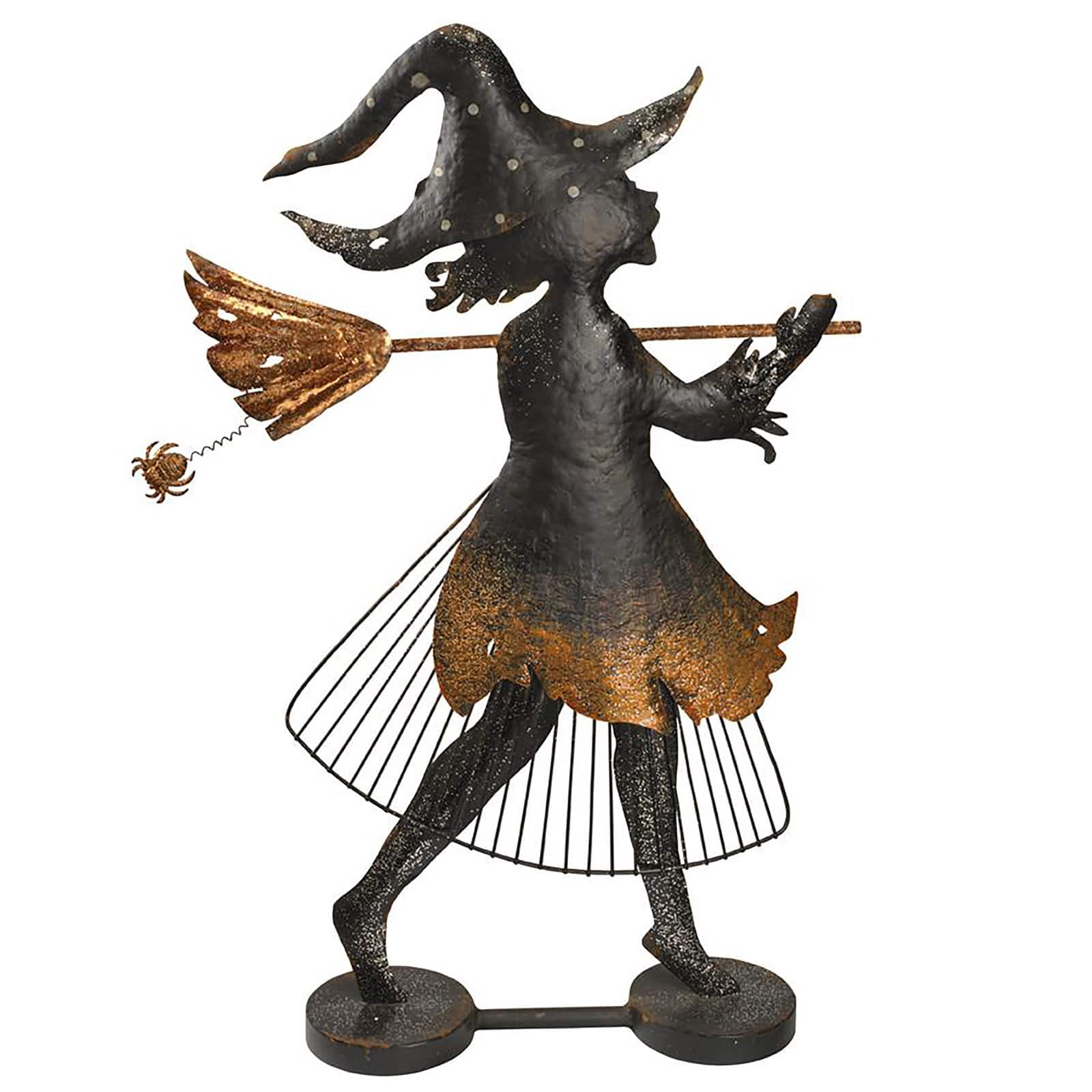 Design Toscano 2.6ft. Bewitched Blaise Metal Silhouette Witch Statue