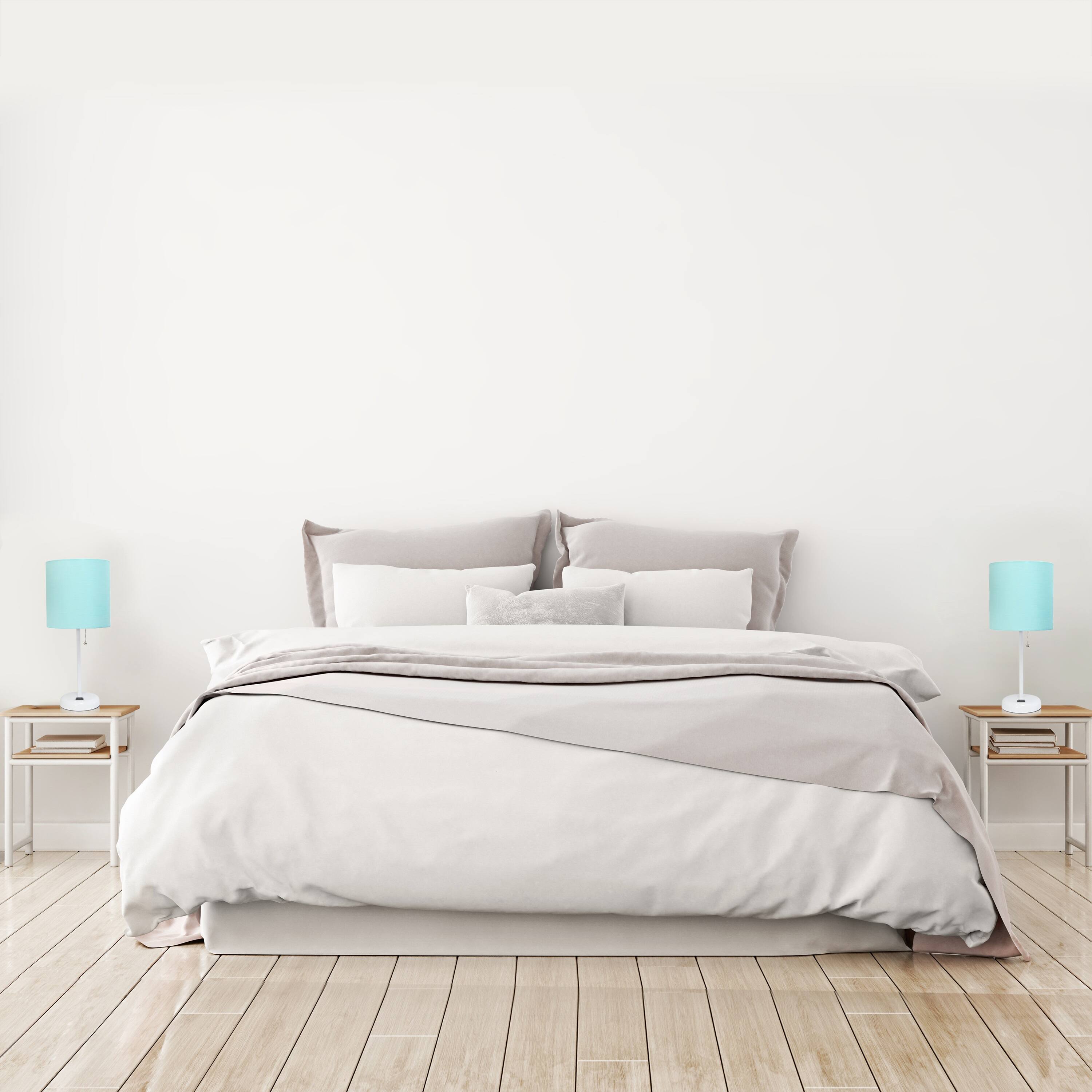 LimeLights White Base Lamp with USB Charging Port