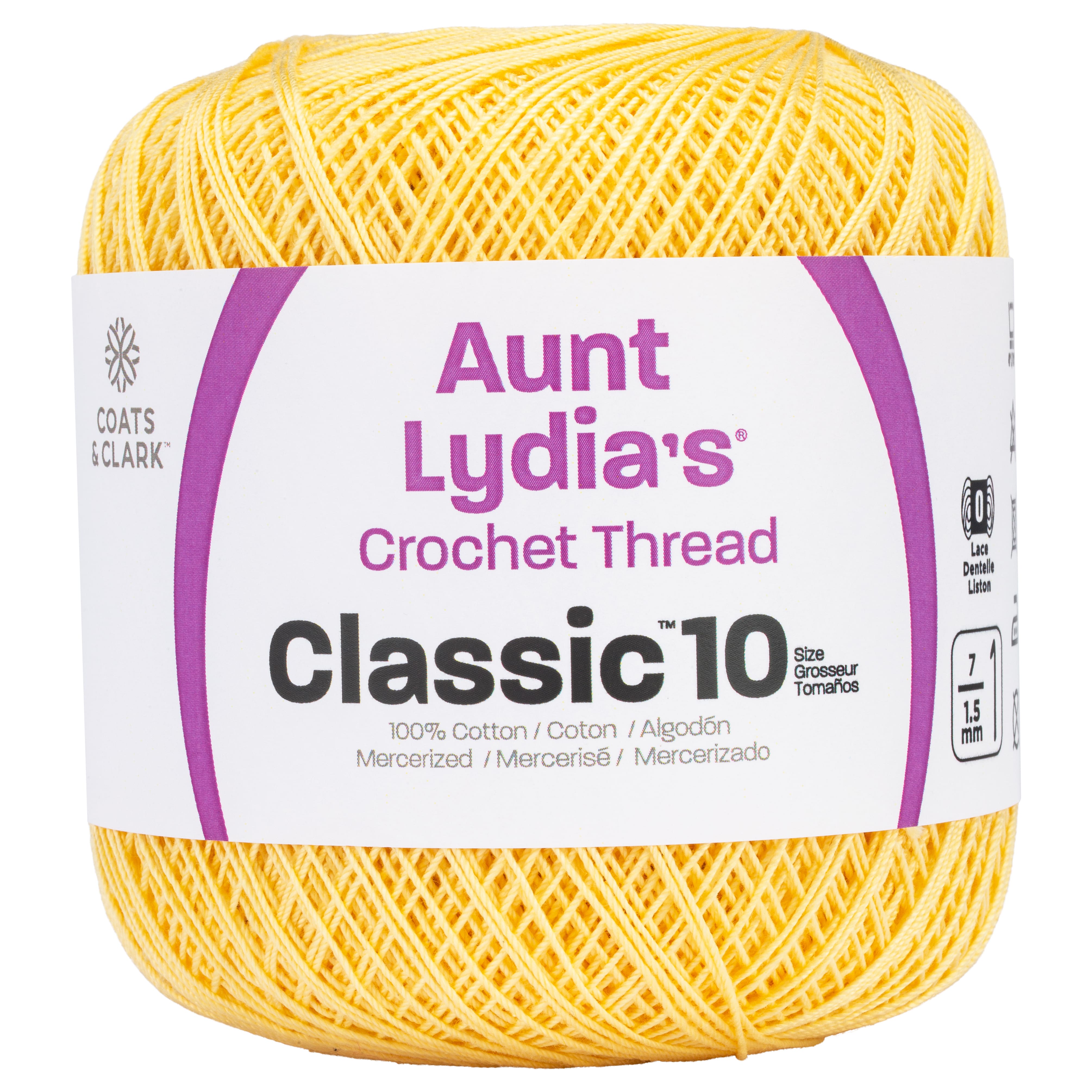 15 Pack: Aunt Lydia's® Classic™ Cotton Crochet Thread
