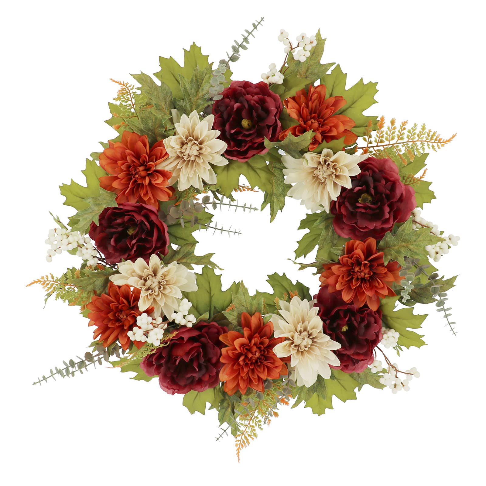 24&#x22; Dahlia &#x26; Peony Wreath by Ashland&#xAE;