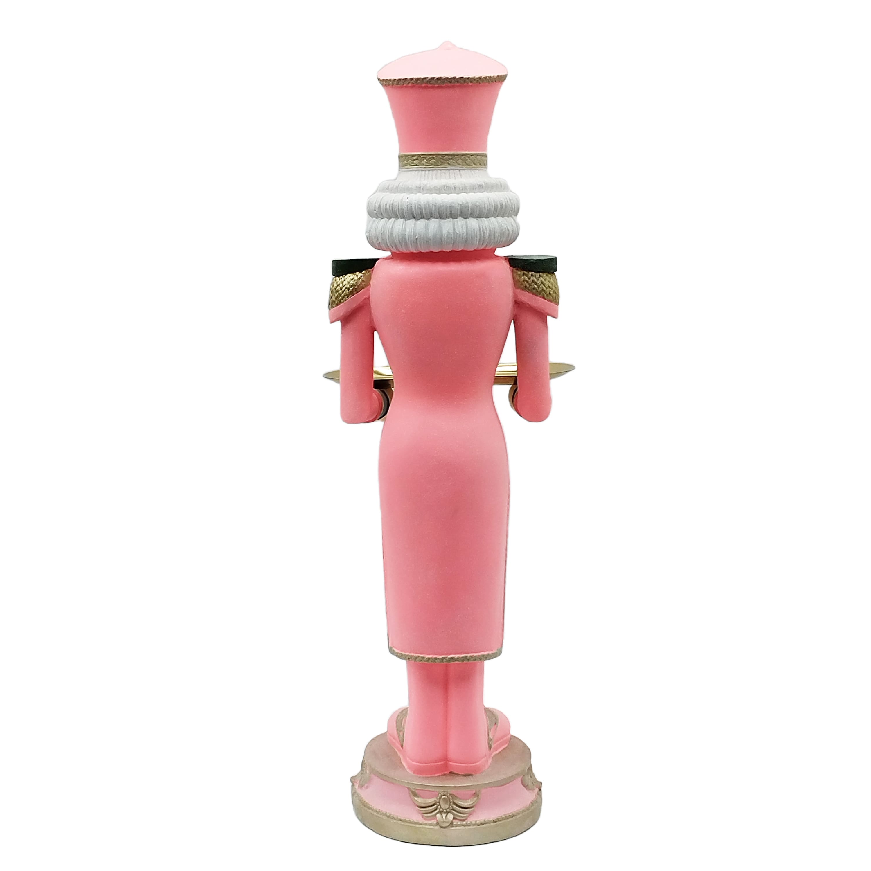 35&#x22; Pink Nutcracker with Tray Tabletop D&#xE9;cor by Ashland&#xAE;