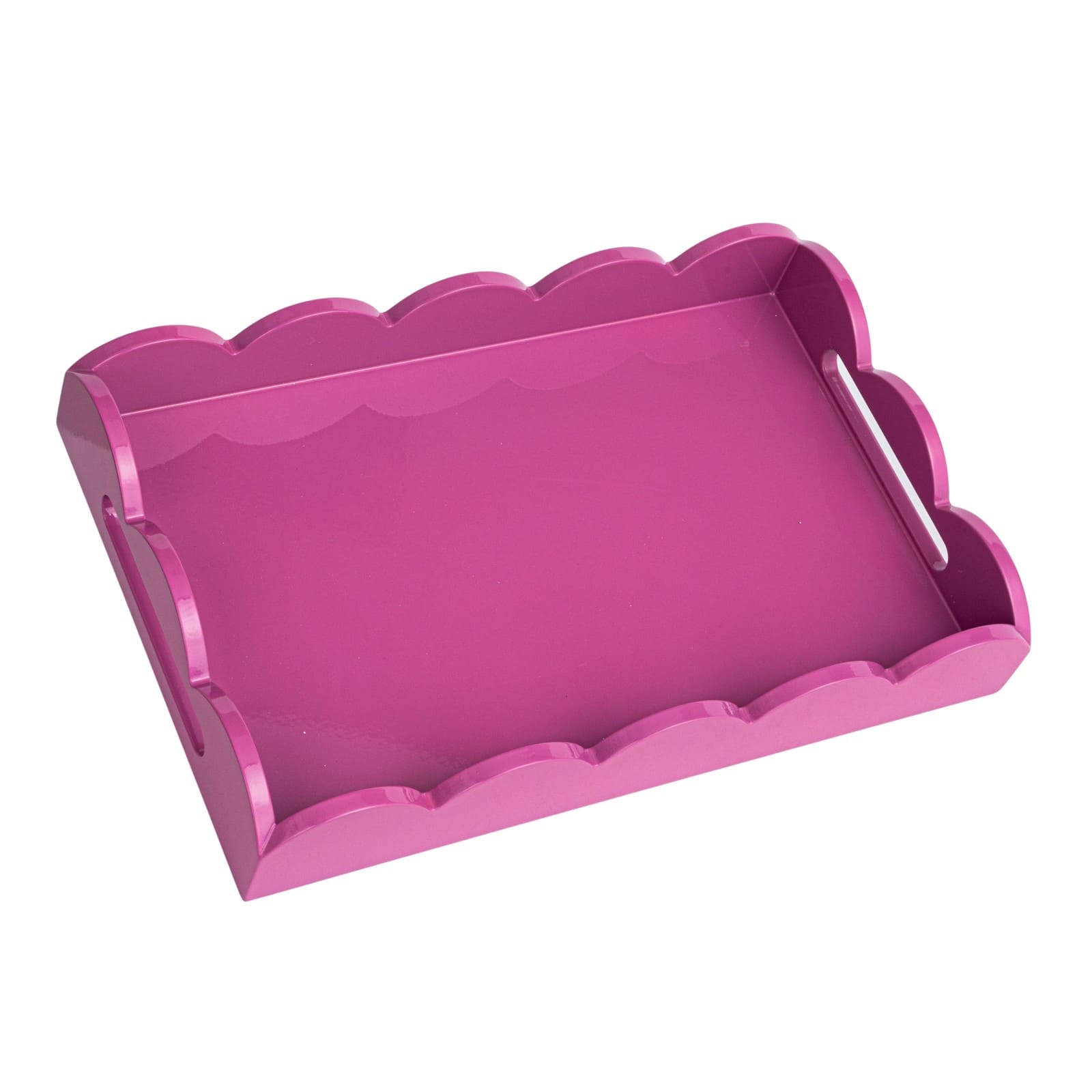 Hello Honey&#xAE; 16&#x22; Wide Fuchsia Wood Tray