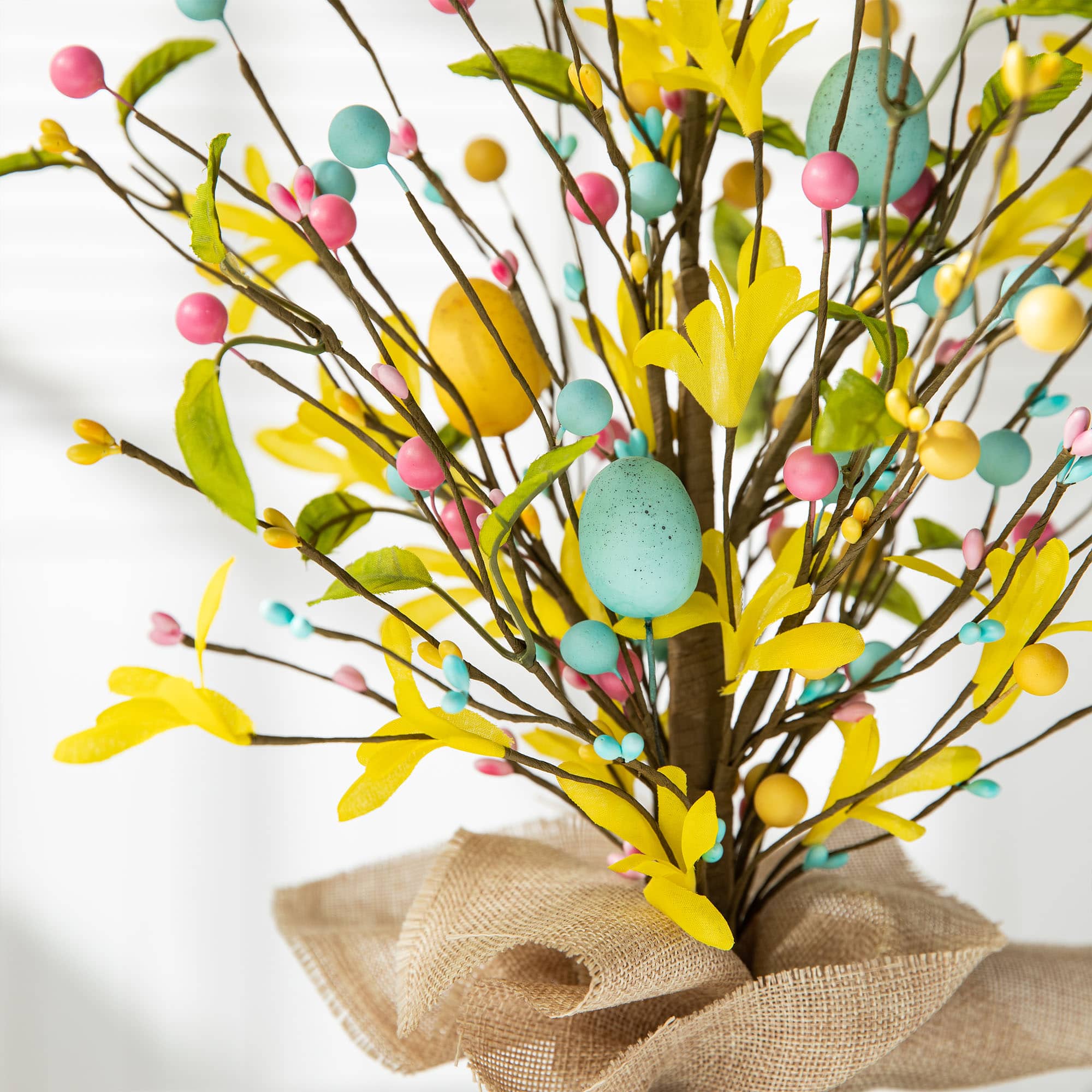 Glitzhome® 18" Easter Egg Table Tree Décor