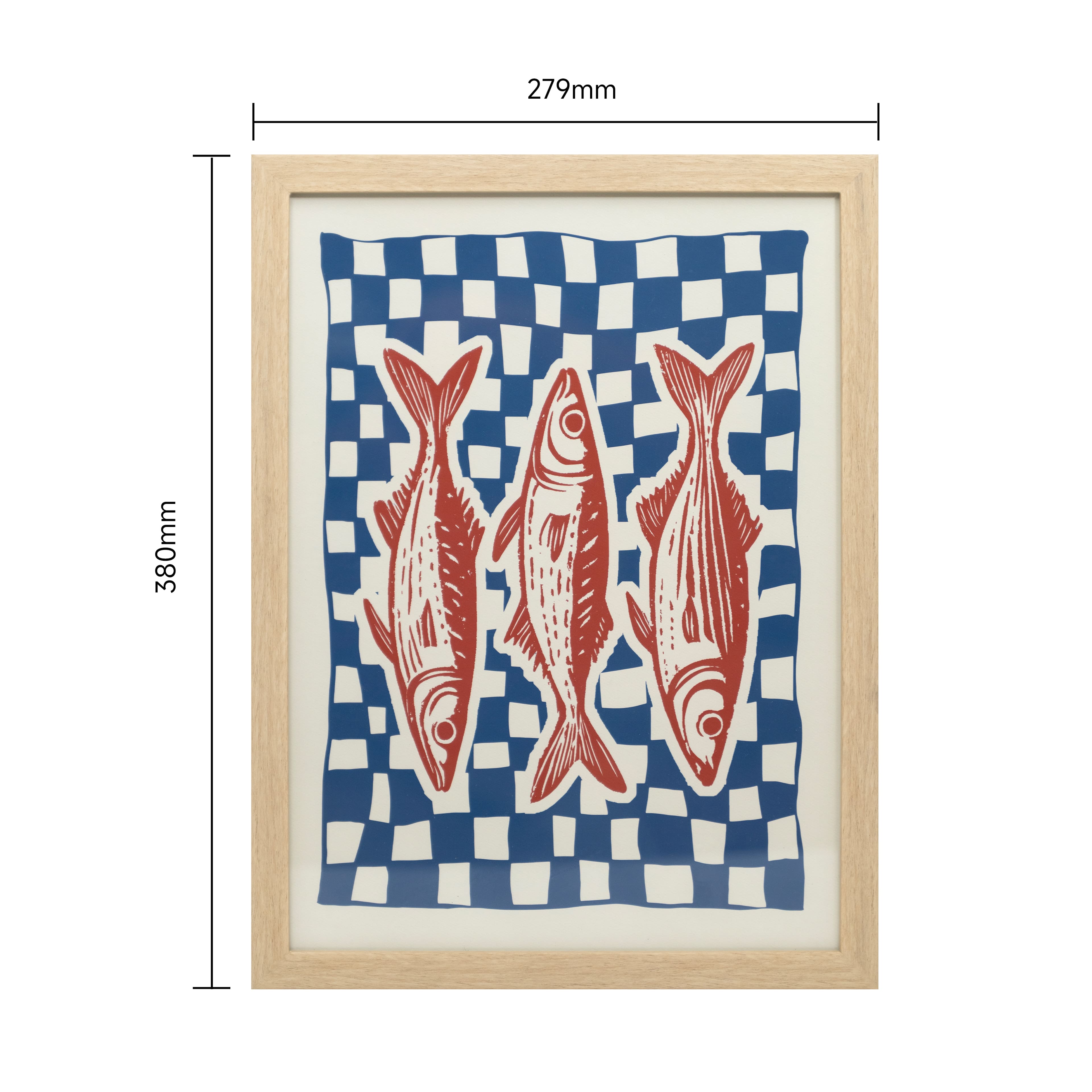 12&#x22; x 16&#x22; Red Fish Framed Wall D&#xE9;cor by Ashland&#xAE;