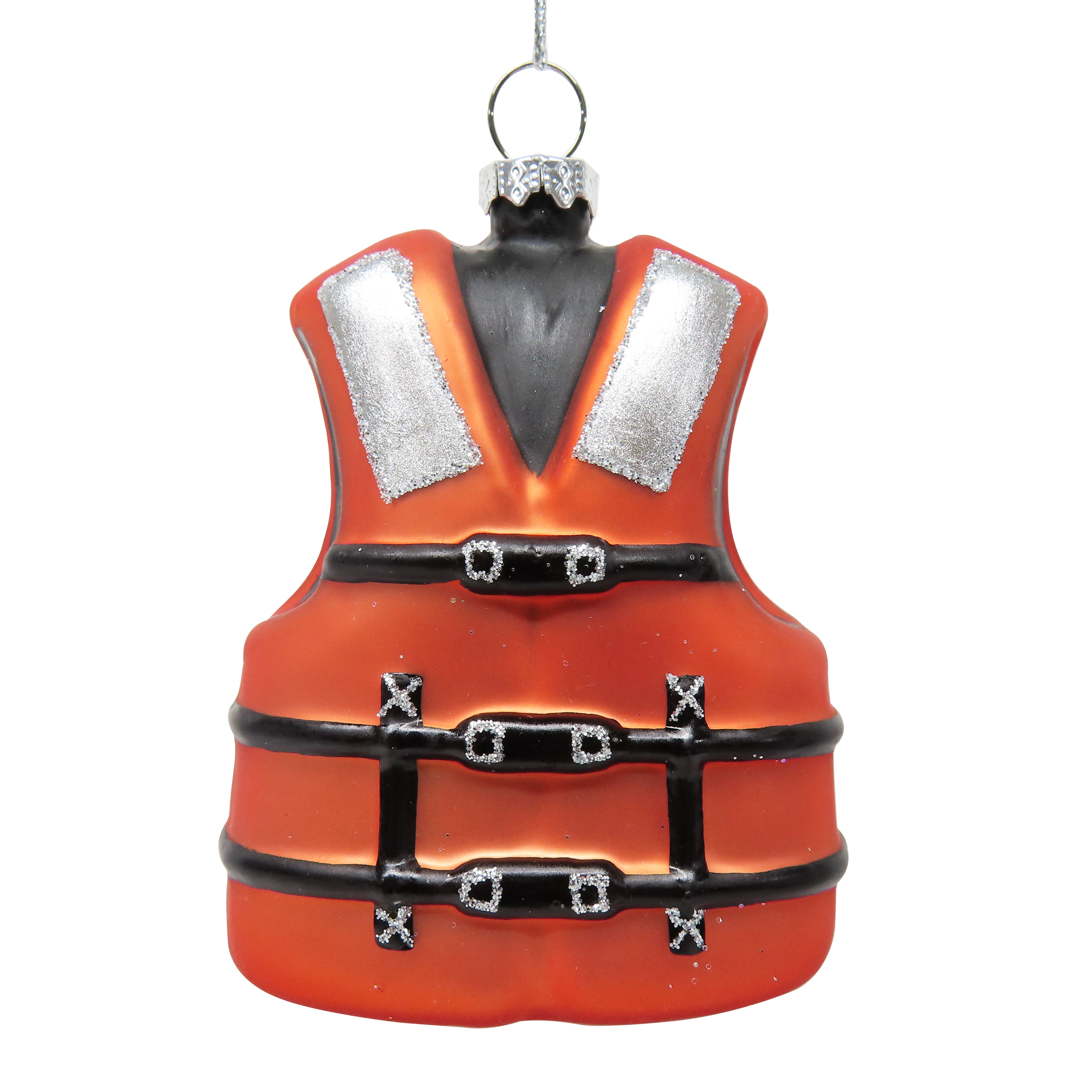 4&#x22; Life Jacket Glass Ornament by Ashland&#xAE;