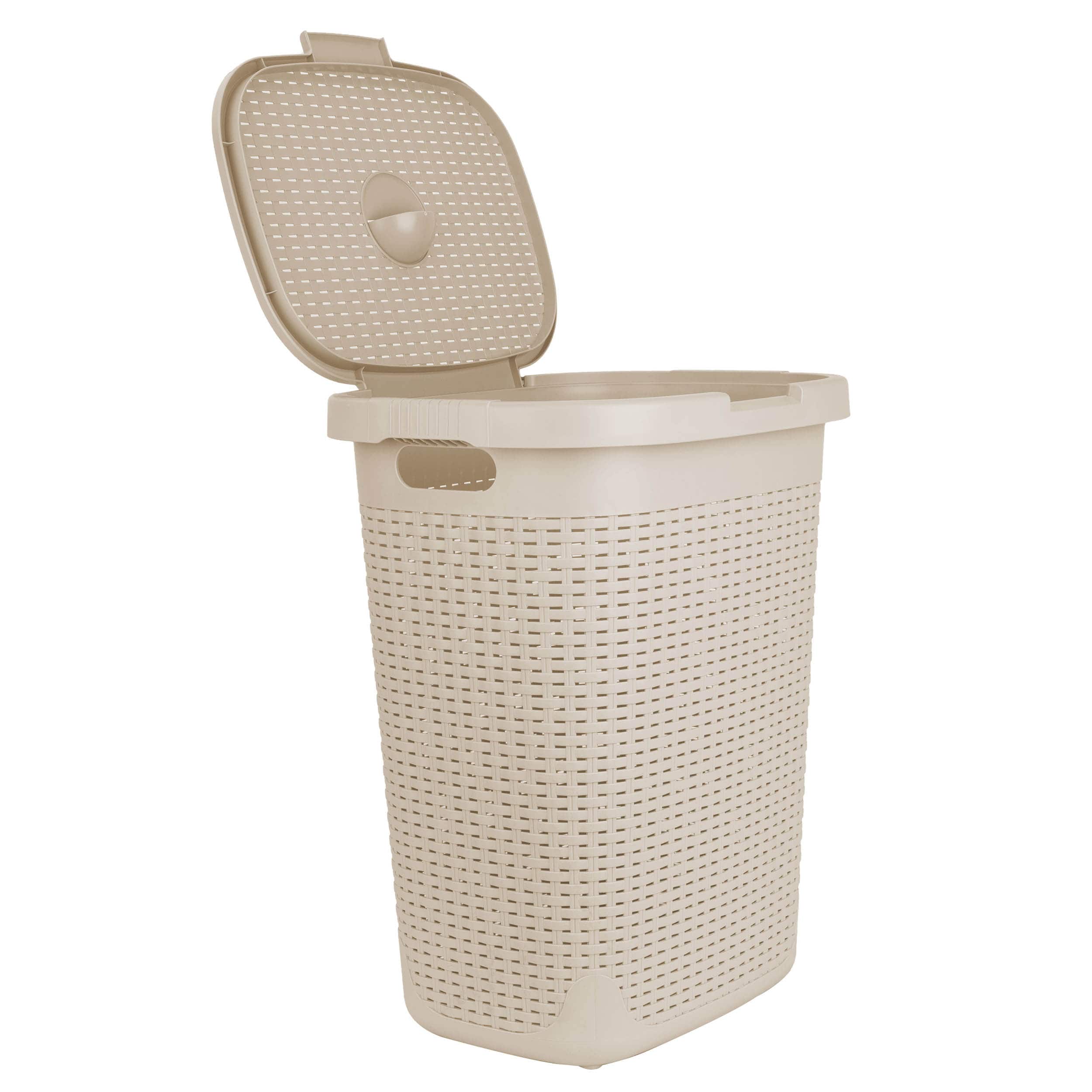 Mind Reader 21'' Hamper Laundry Basket with Cutout Handles