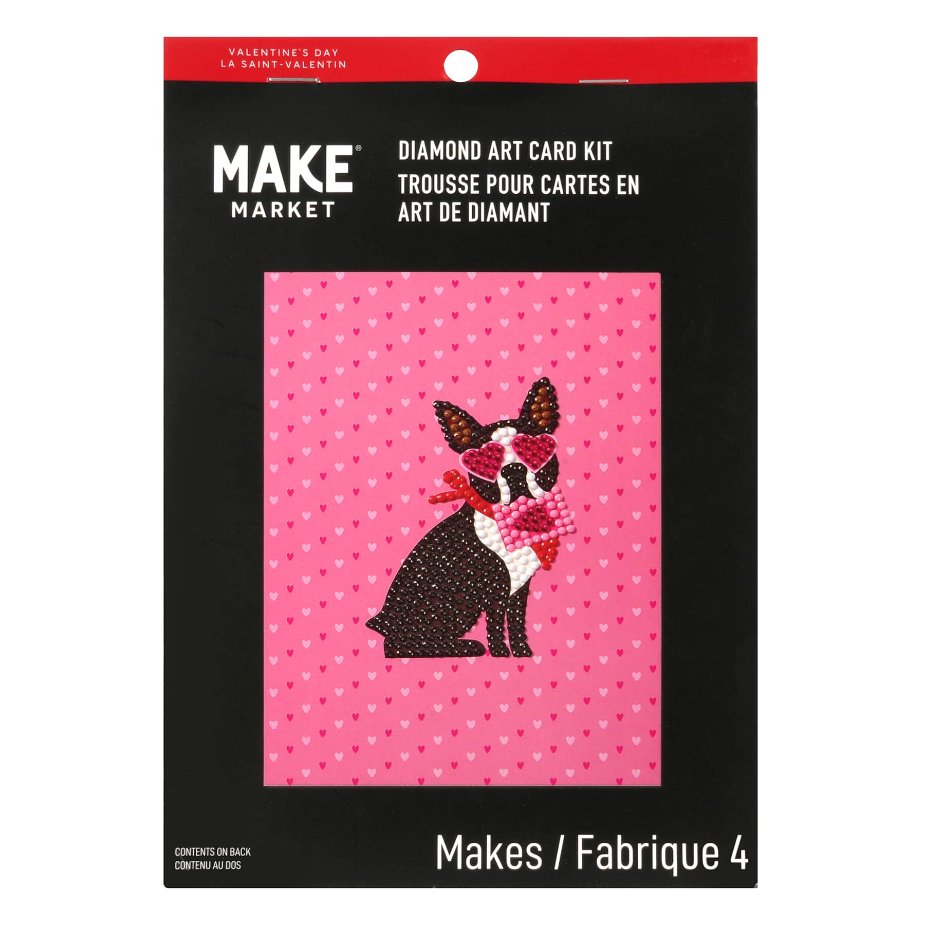Valentine Dog Diamond Art Card Kit by Make Market®