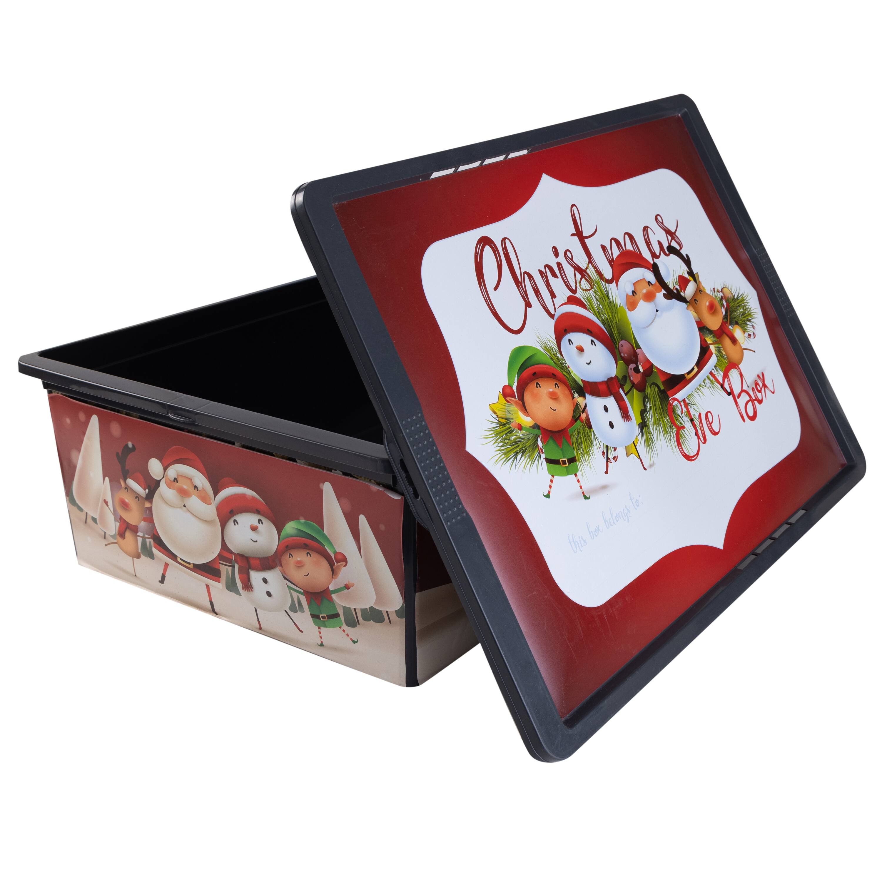 Simplify Christmas Shallow Storage Bin with Locking Lid