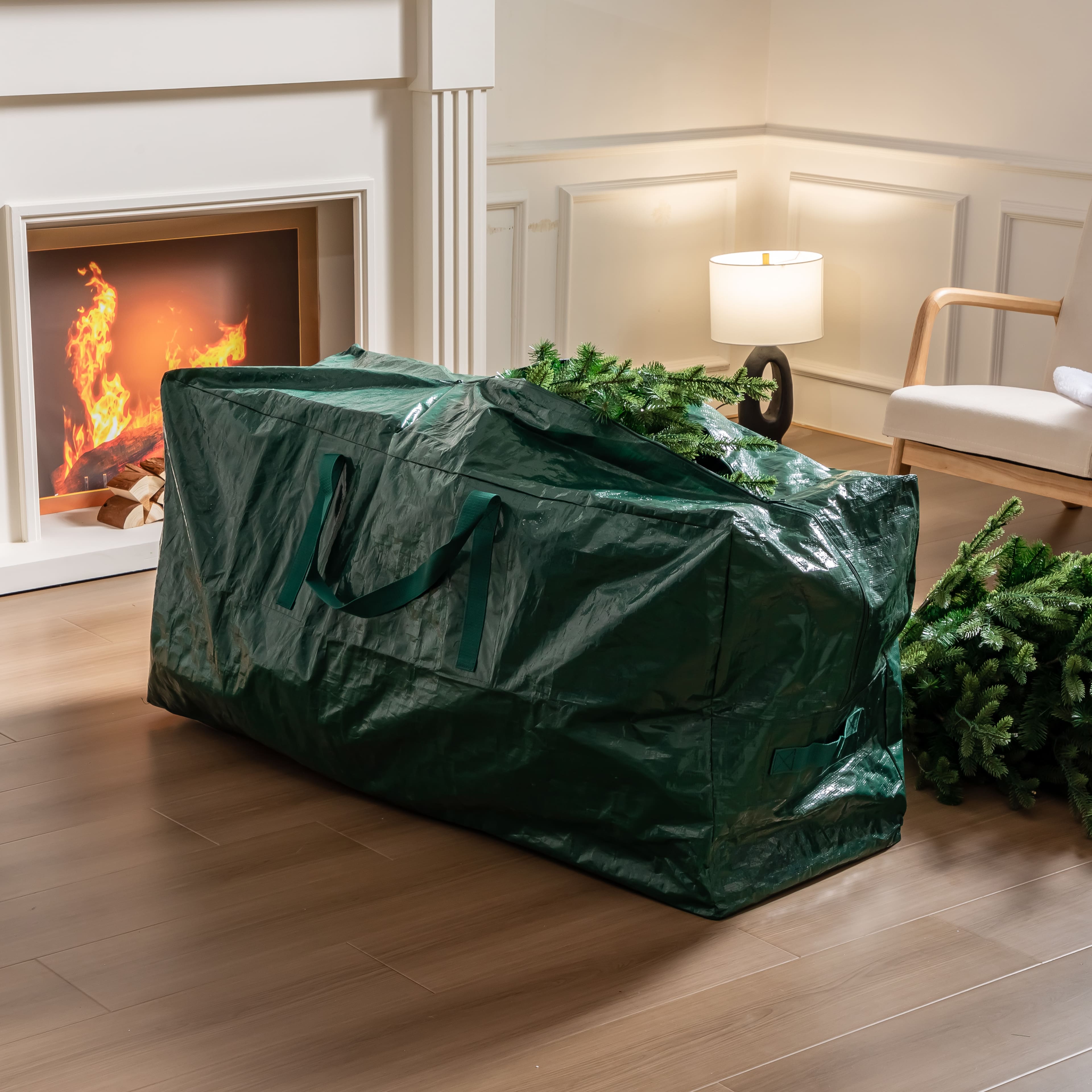 7.5ft. Pre-Lit Collins Fir Artificial Christmas Tree, Color Changing Mini LED Lights by Ashland&#xAE; - Includes a Tree Storage Bag