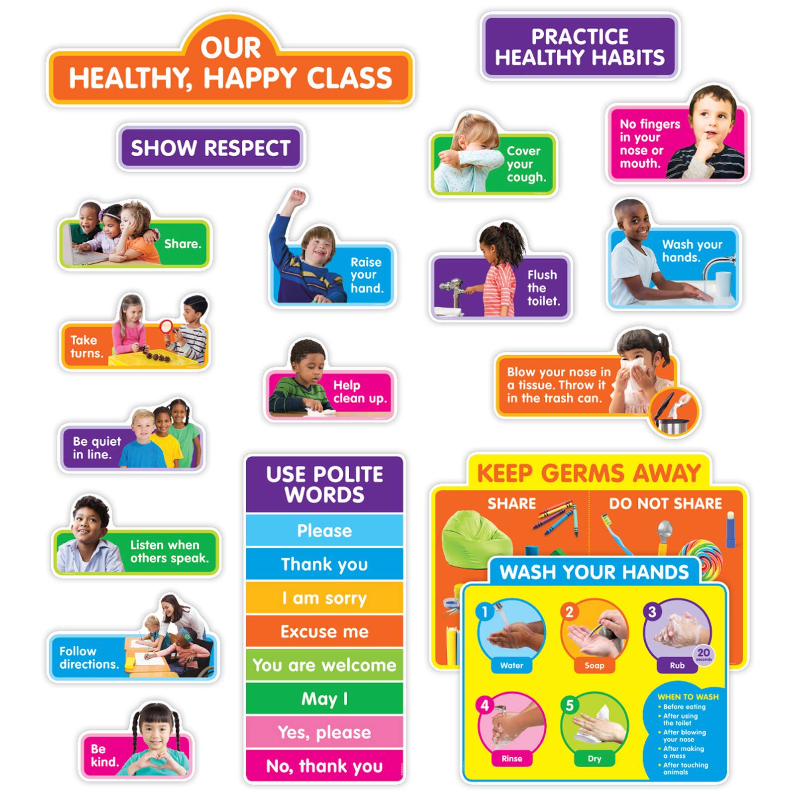 Scholastic&#xAE; Our Healthy Happy Class Bulletin Board Set