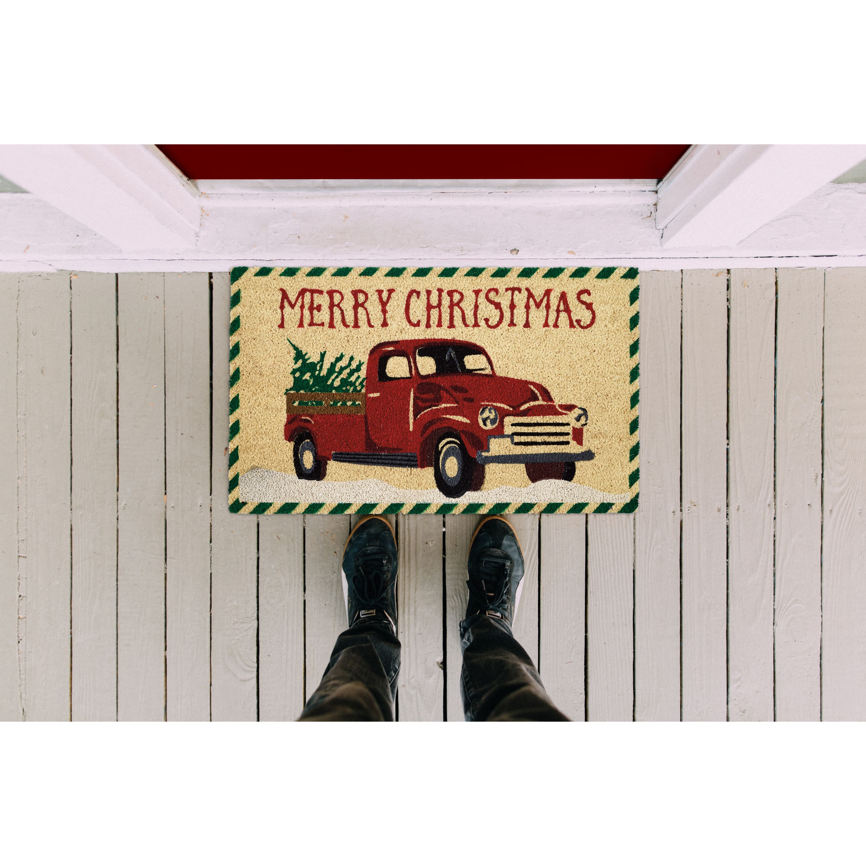 DII&#xAE; Merry Christmas Truck Doormat