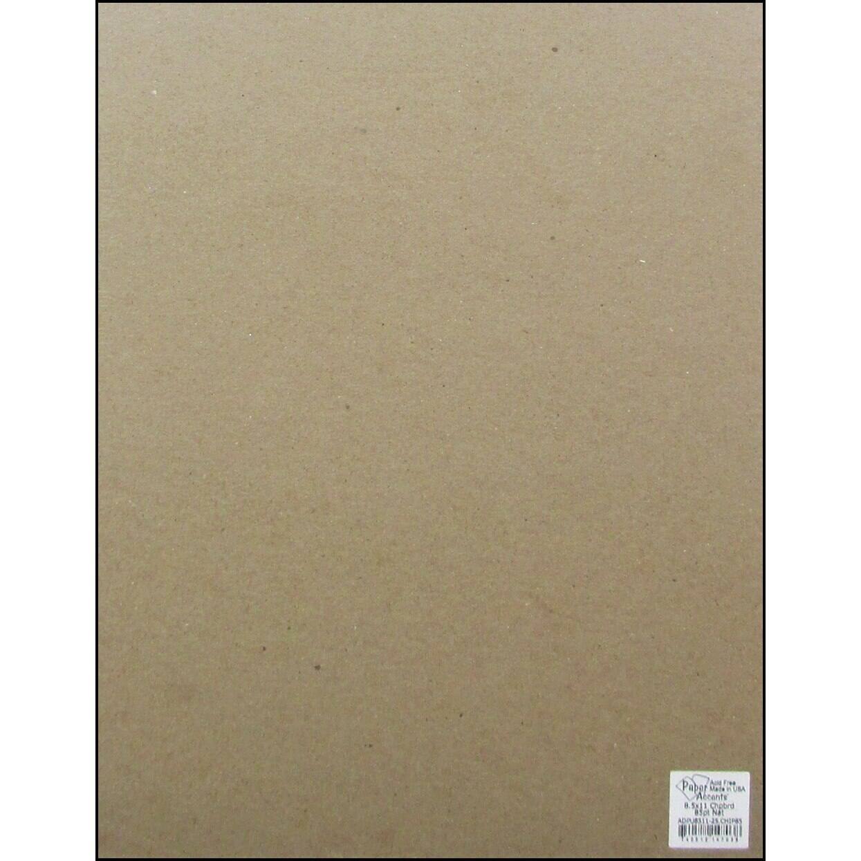 PA Accents™ 2X Heavy 85pt. Natural Chipboard, 8.5" x 11"