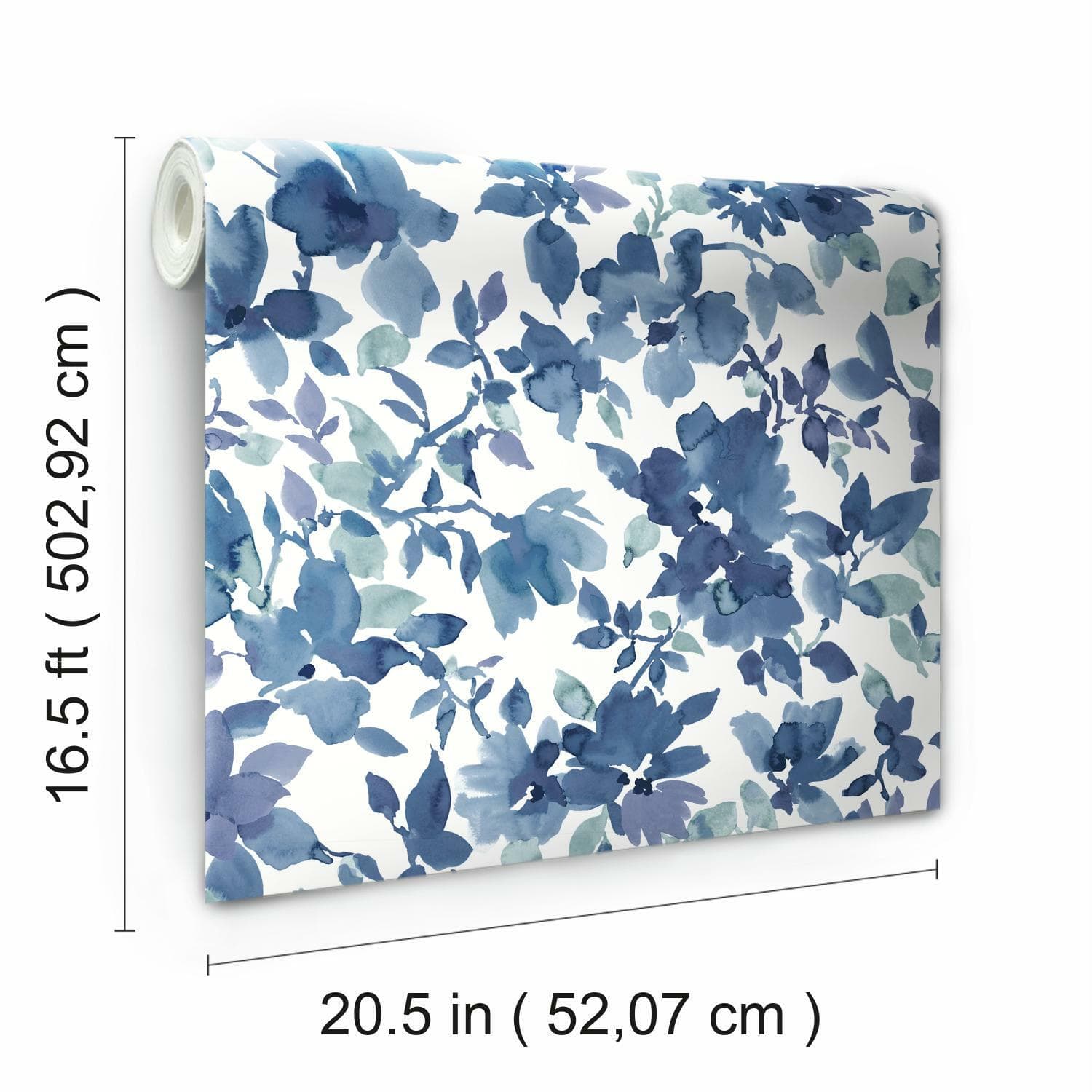 RoomMates Watercolor Floral Peel & Stick Wallpaper