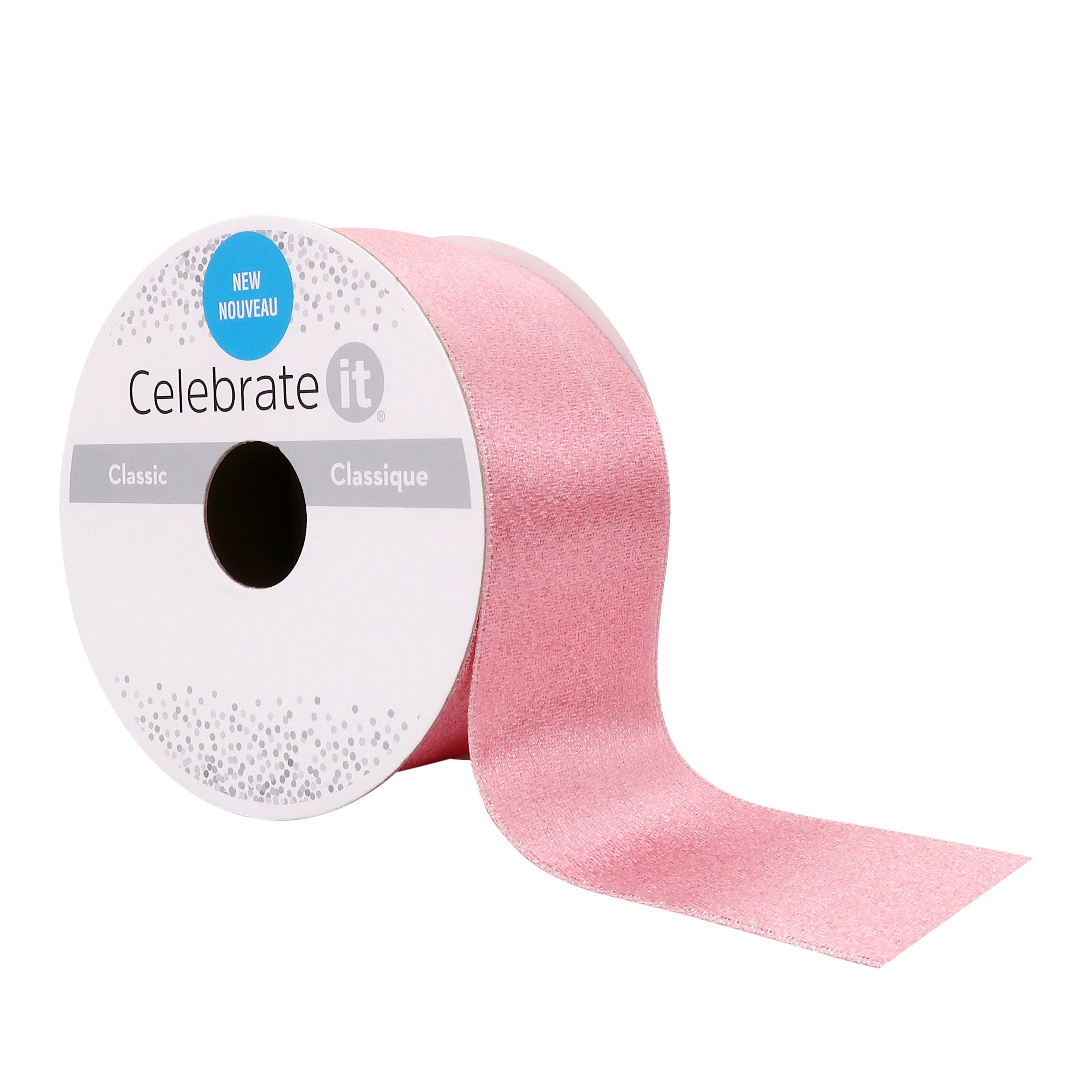 1.5&#x27;&#x27; x 3yd. Shimmer Satin Wired Ribbon by Celebrate It&#xAE;