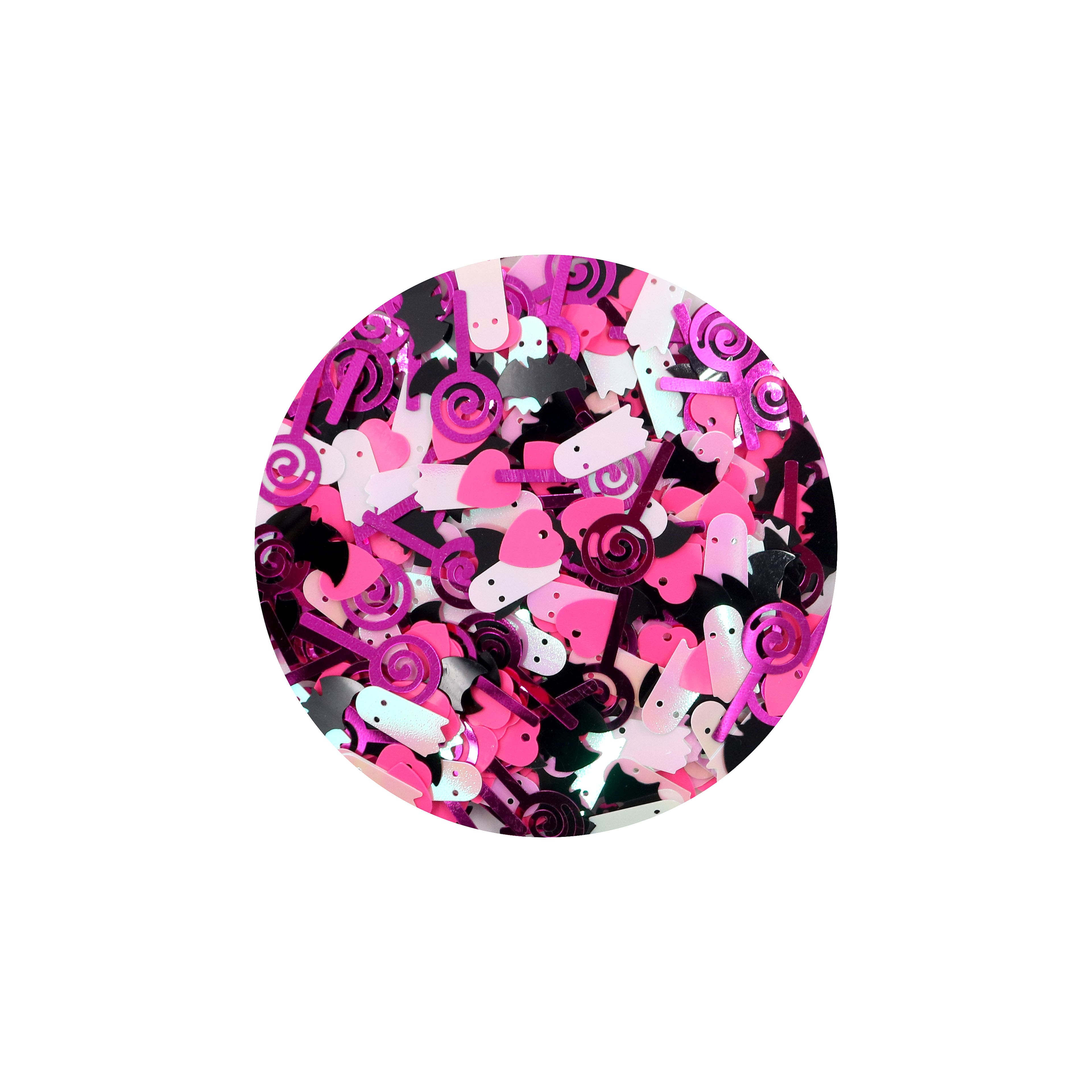 Pink &#x26; Black Confetti Mix by Creatology&#x2122;