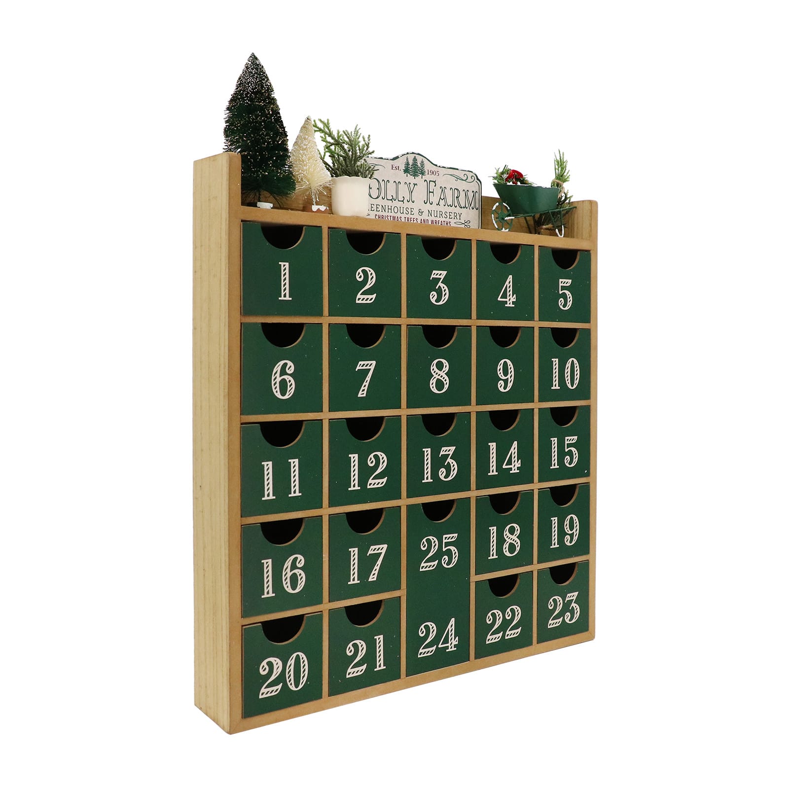 19.5&#x22; Christmas Tree Advent Calendar Tabletop D&#xE9;cor by Ashland&#xAE;