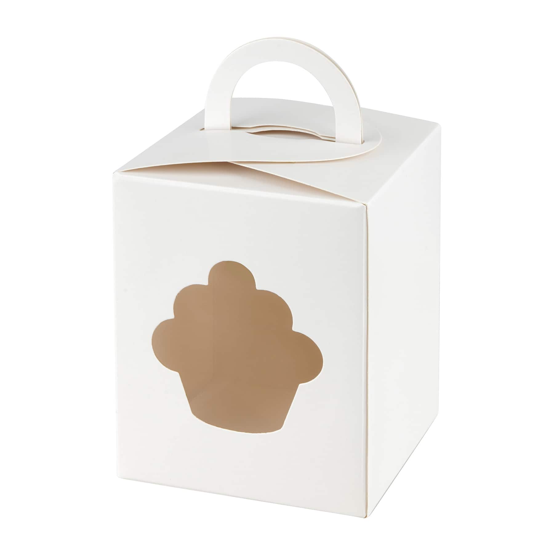 White Cupcake Treat Boxes by Celebrate It&#xAE;, 5ct.