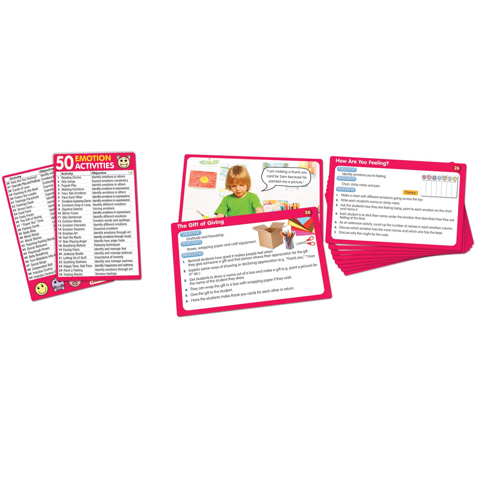 Junior Learning® 50 Emotion Activity Cards