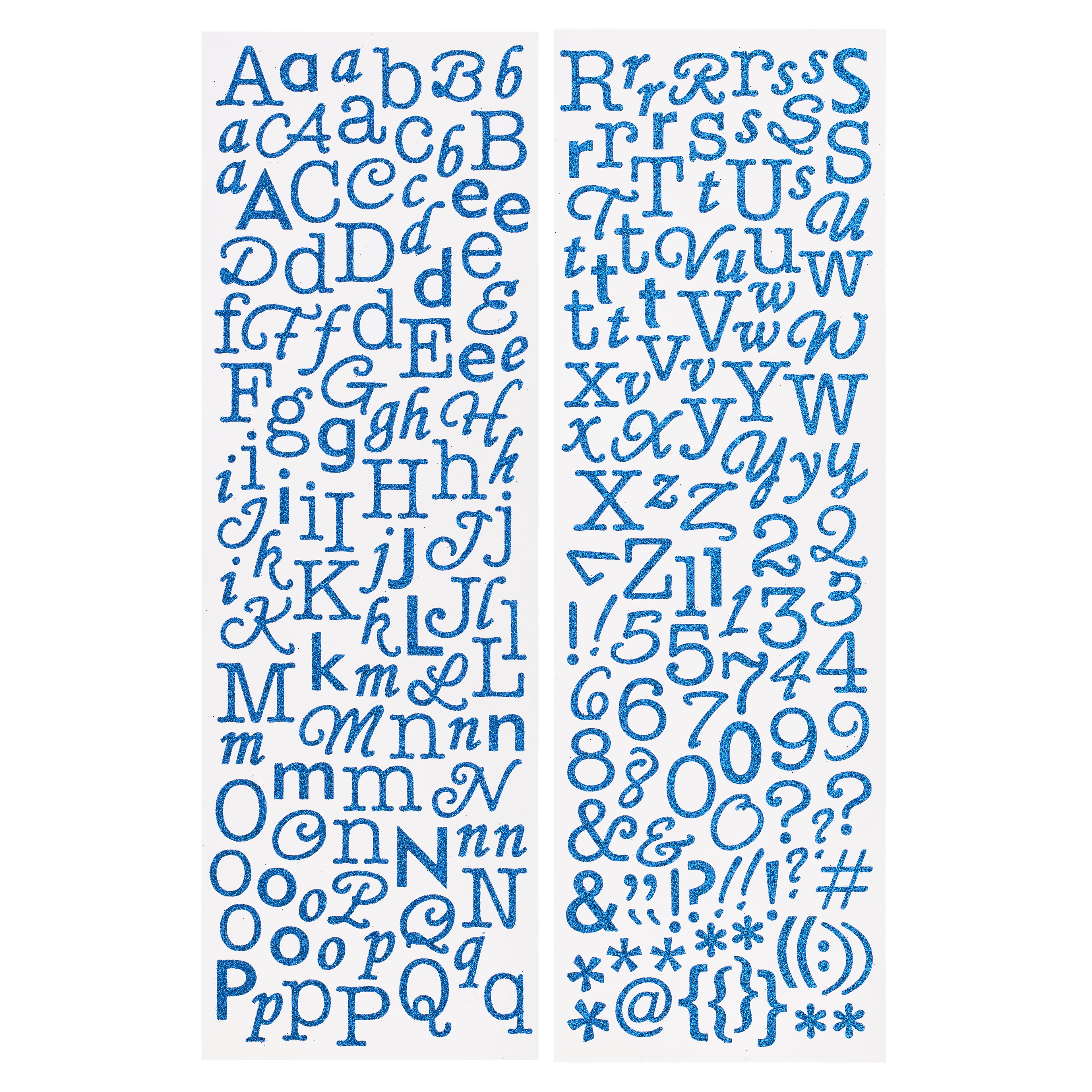 Buy in Bulk - 12 Pack: Glitter Alphabet Stickers by Recollections ...