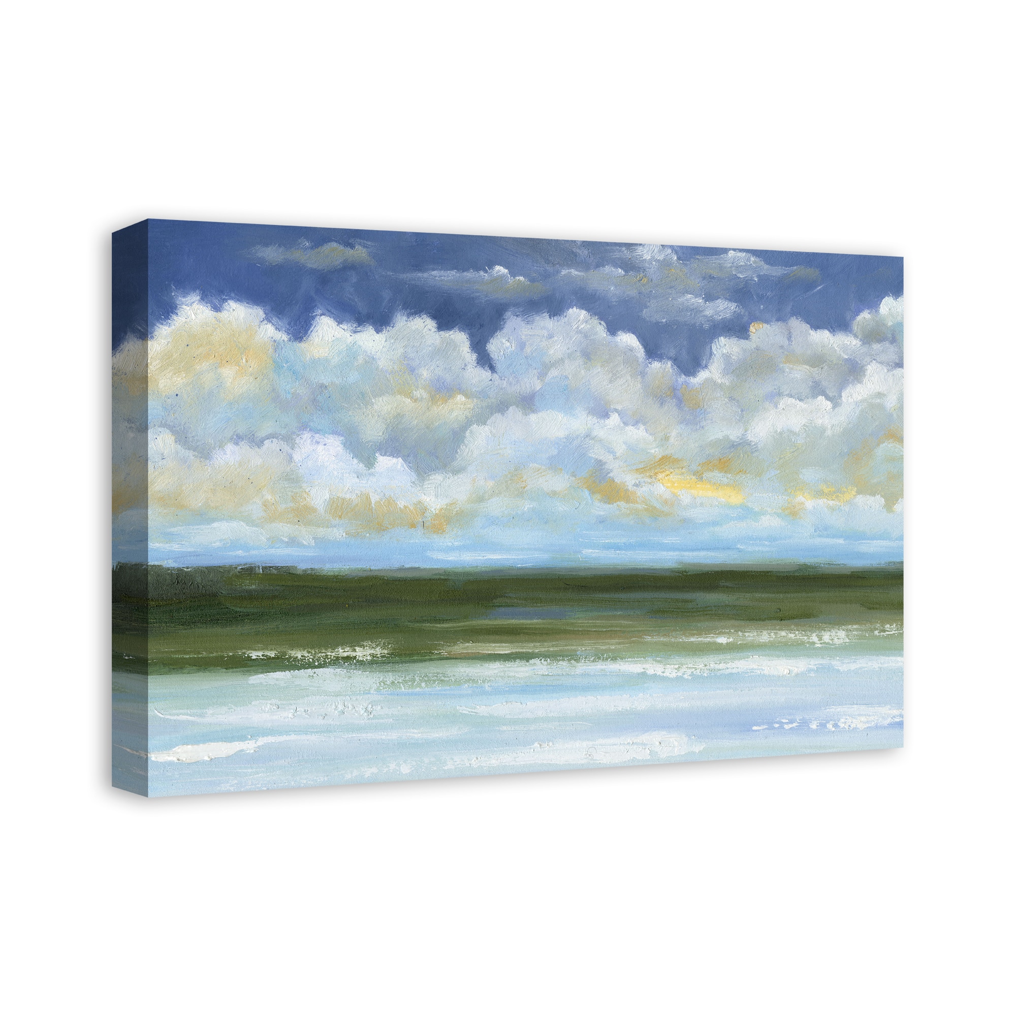Colorful Coast Landscape 24" x 16" Canvas Wall Art