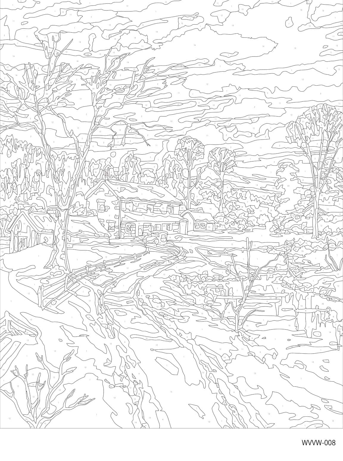 16" x 20" Mid-Century Scene Paint-by-Number Kit by Artist's Loft™