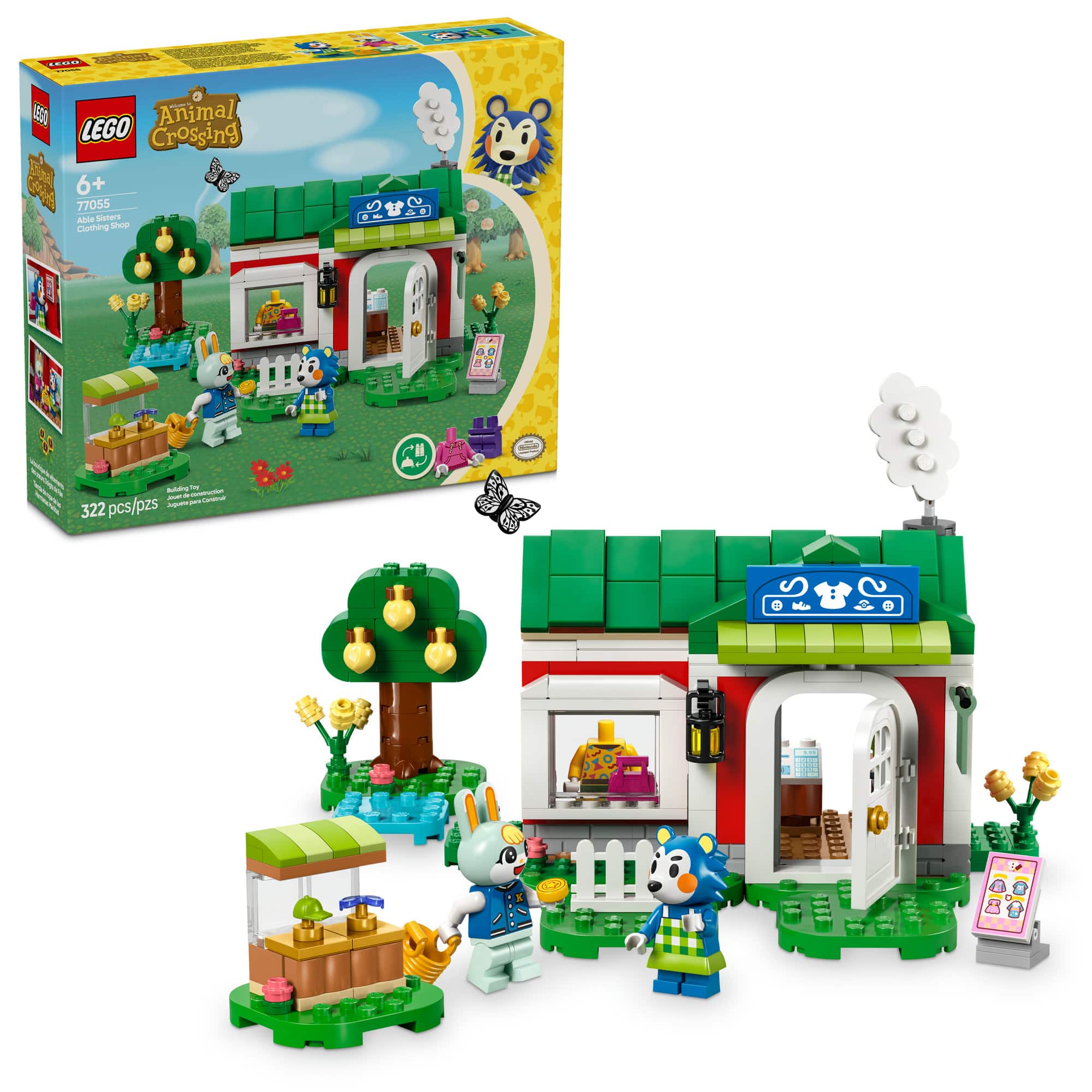 LEGO&#xAE; Animal Crossing&#x2122; Able Sisters Clothing Shop Role-Play Building Kit 77055