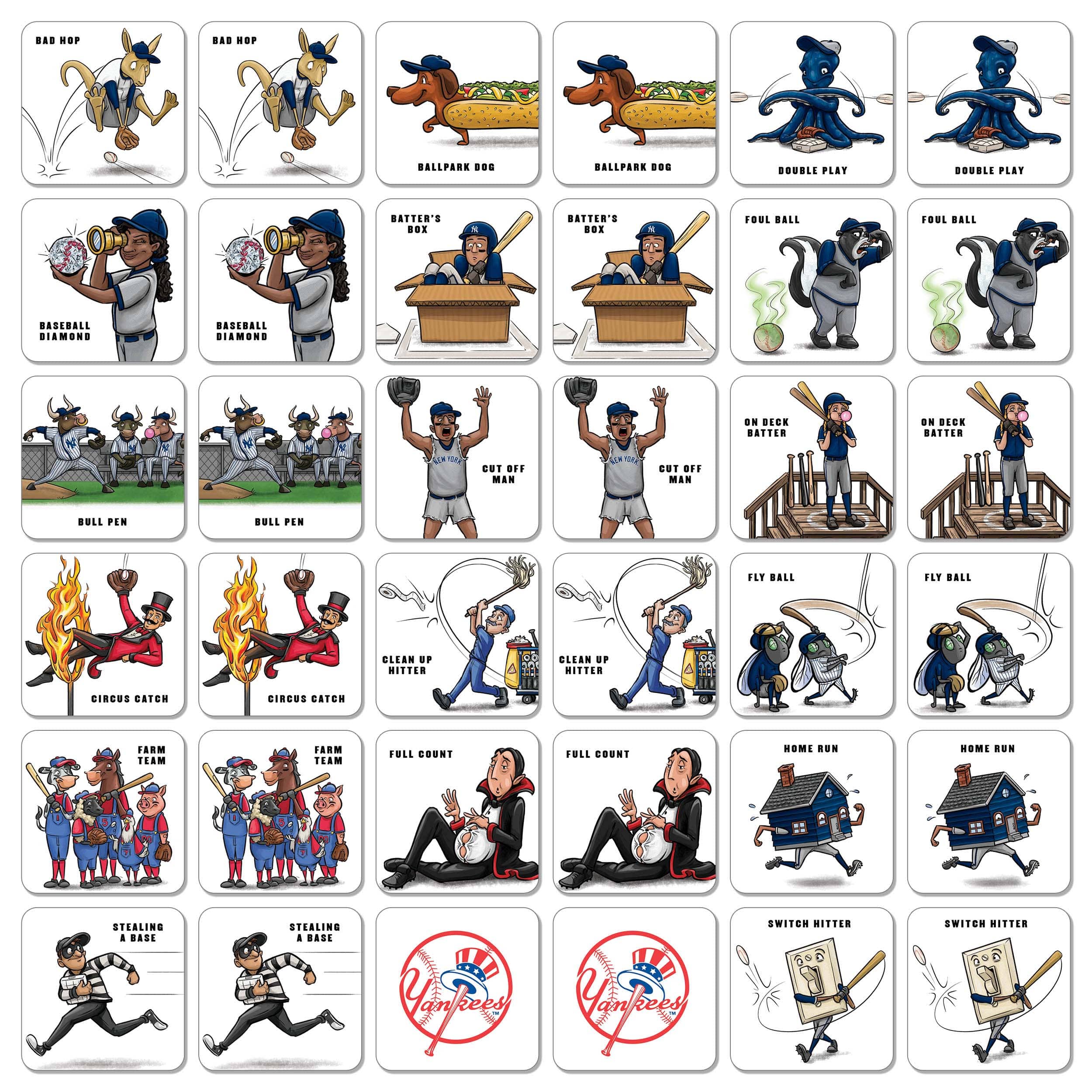Major League Baseball Licensed Memory Match Game