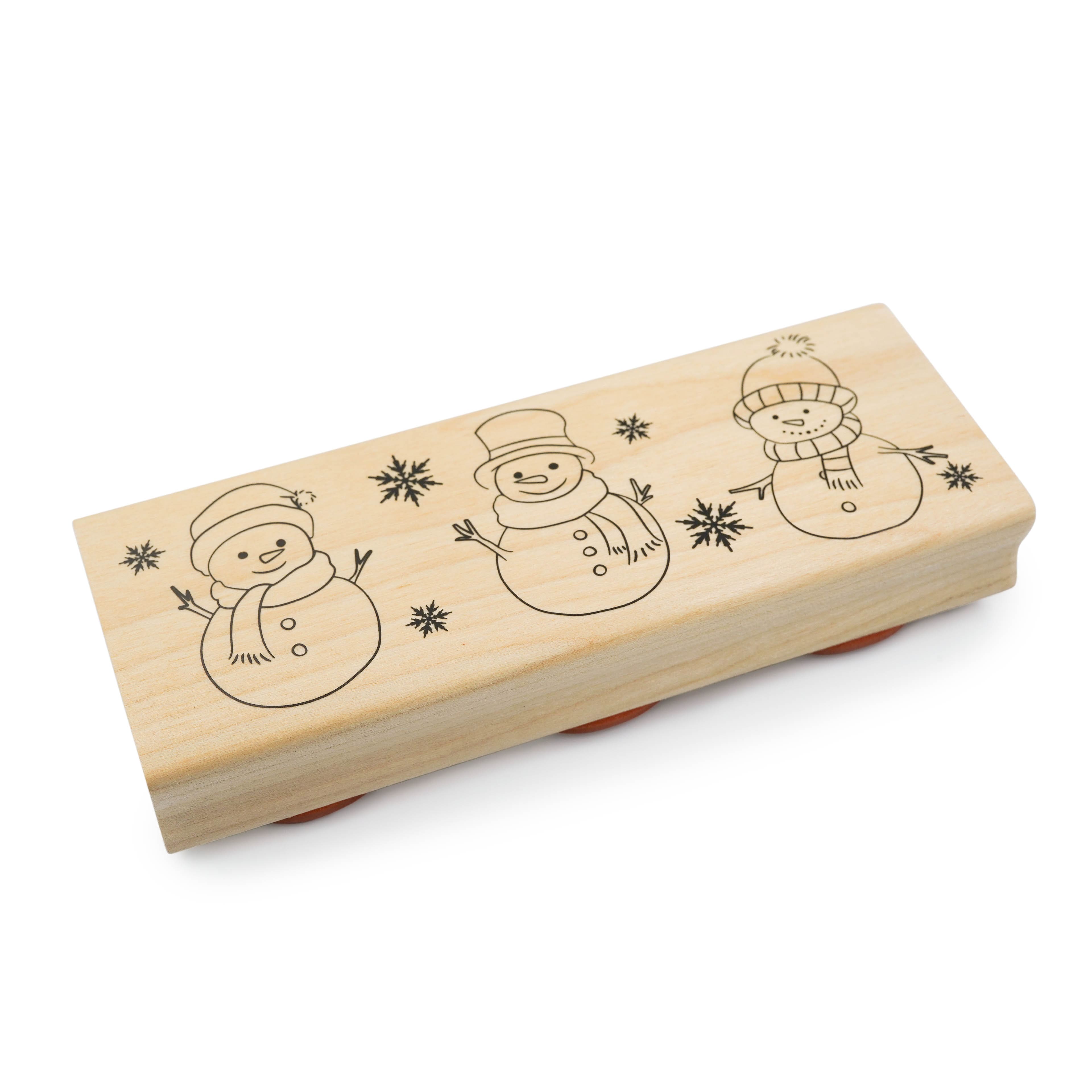 Christmas Snowmen Wood Stamp by Recollections&#x2122;