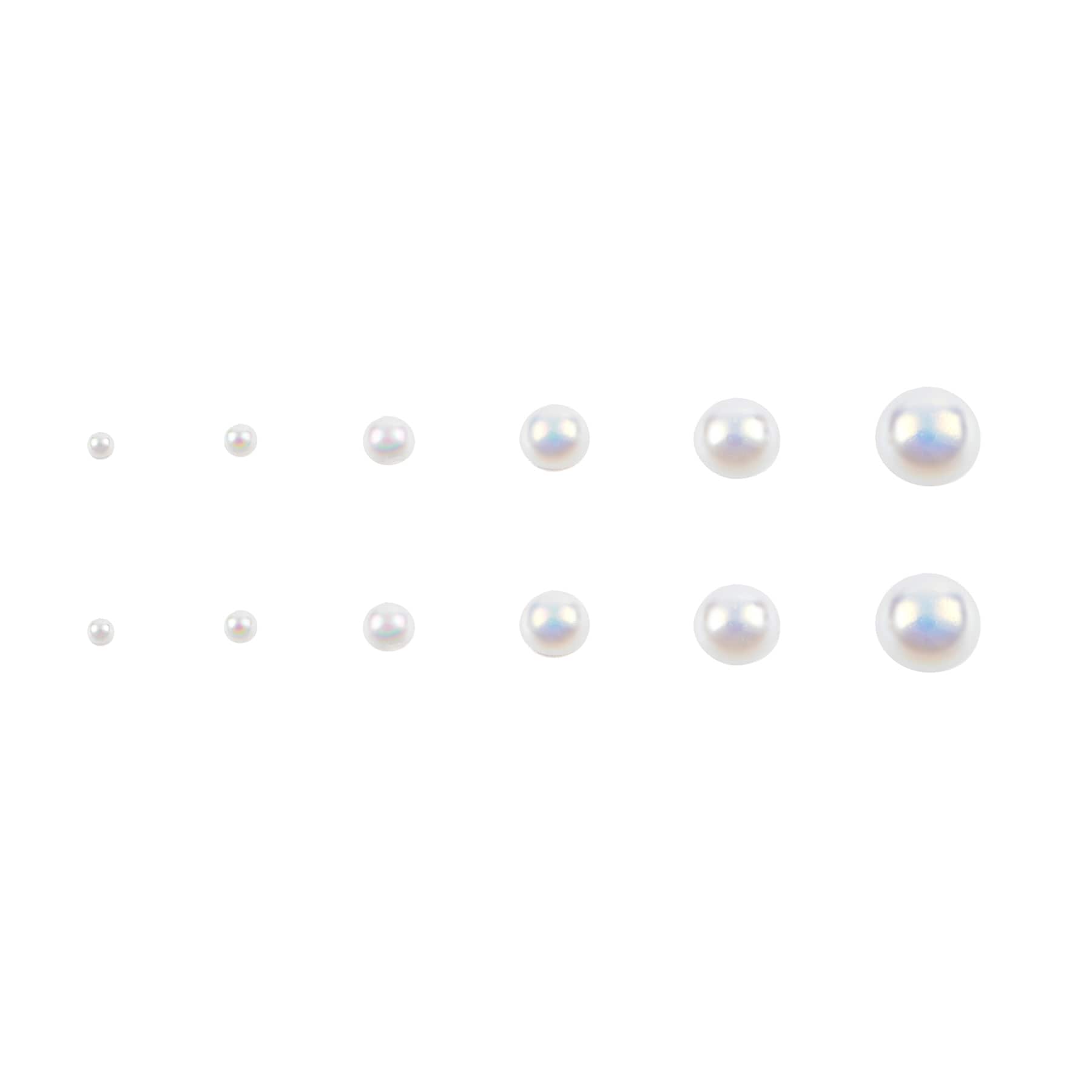Plastic Round Flatback Pearl Mix by Bead Landing™