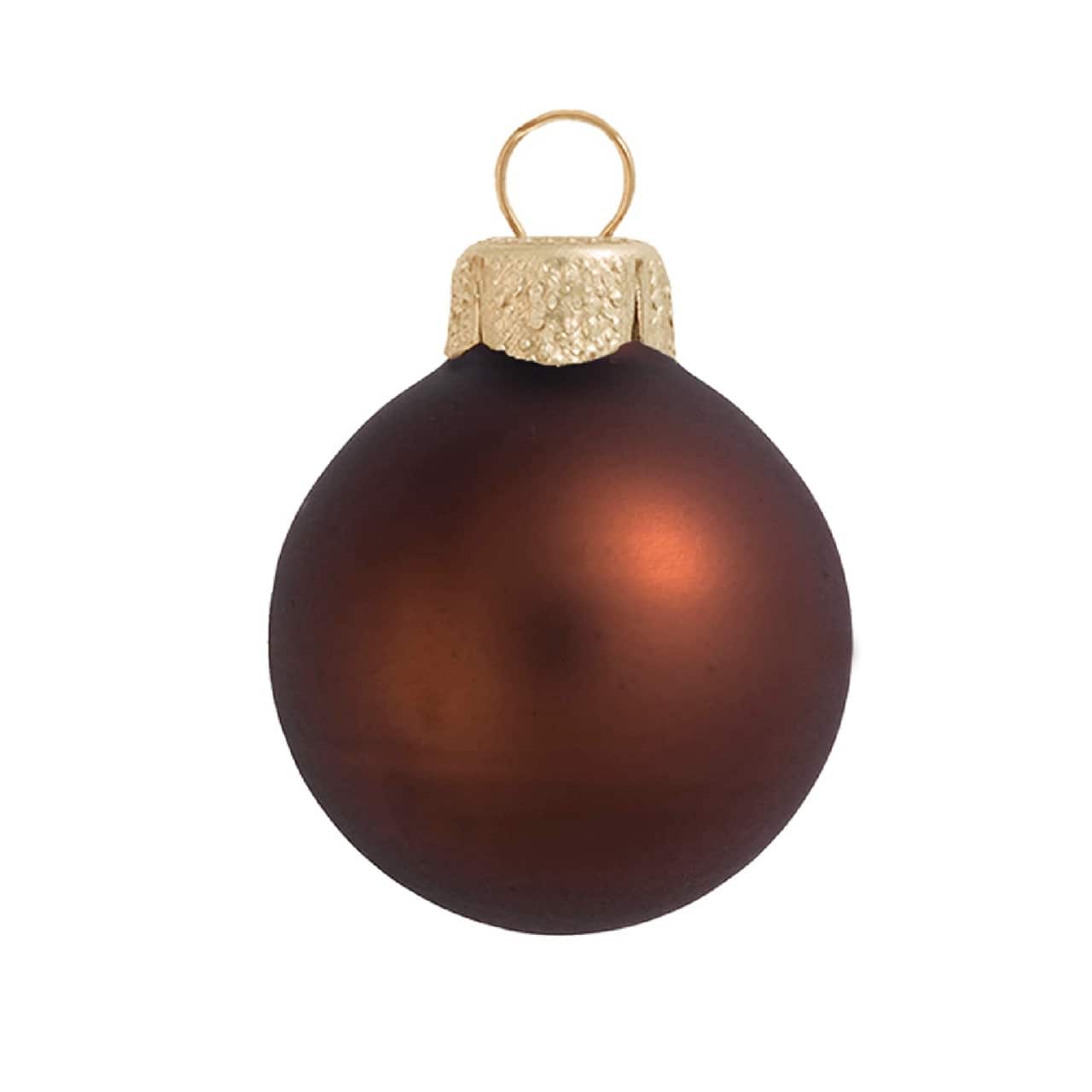 Whitehurst 28ct. 2&#x22; Matte Glass Ball Ornaments